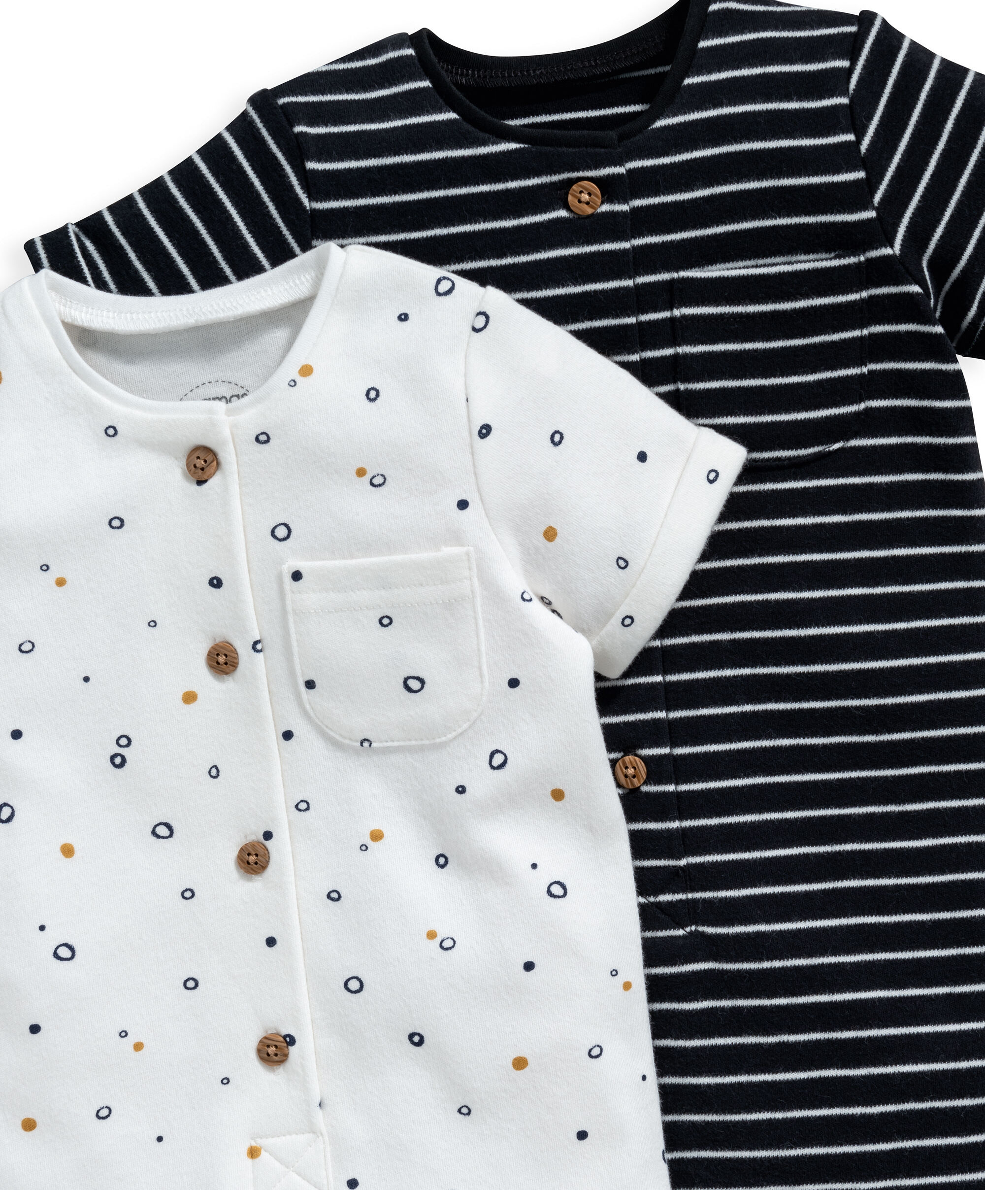 2 Pack Mono S/s Rompers image number 2