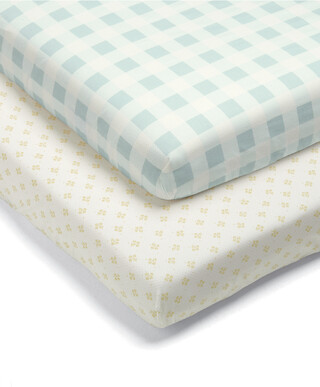 2 Pack Fitted Sheets - Gingham