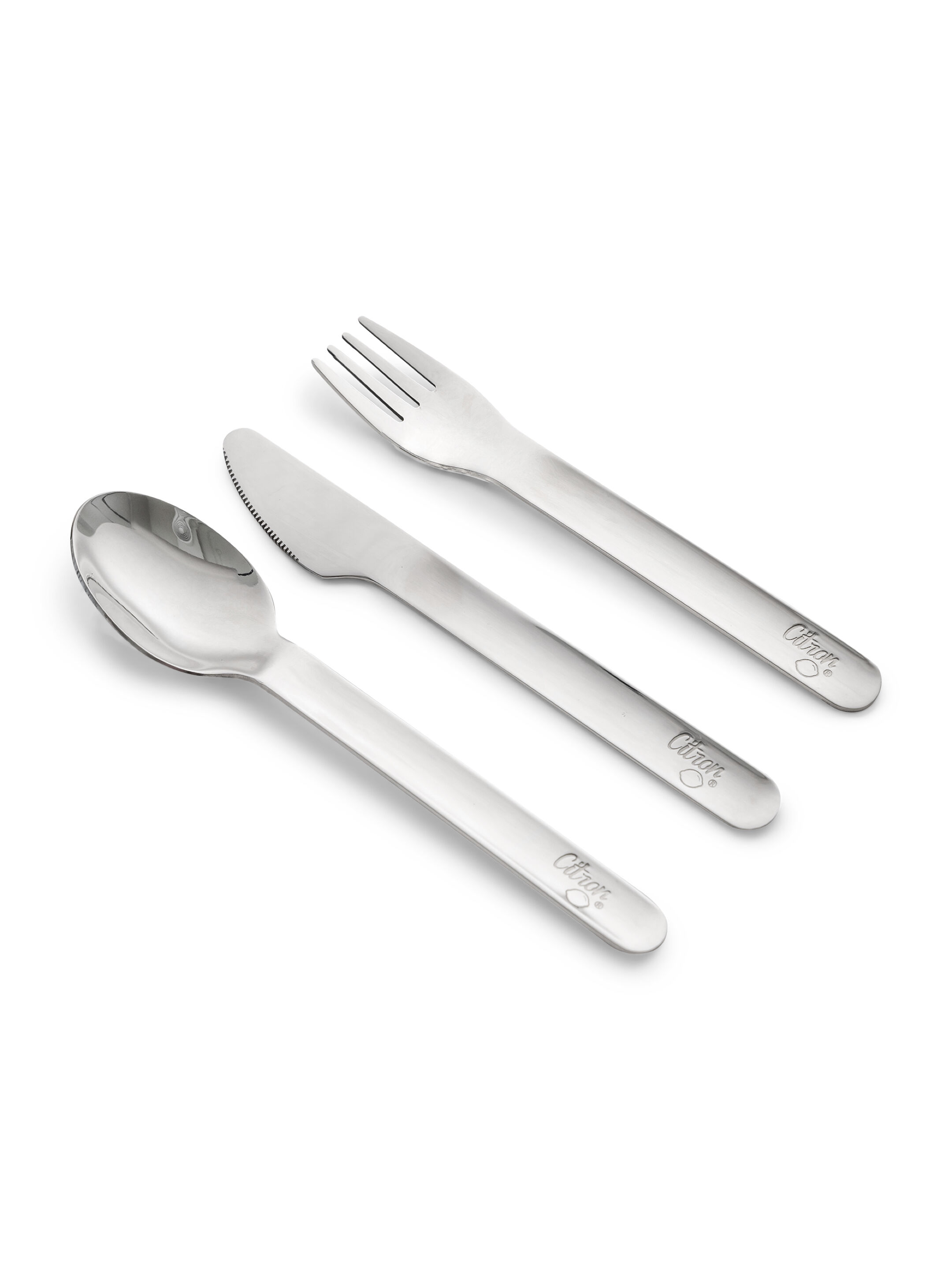 Citron Stainless Steel Cutlery with Pouch Green image number 2