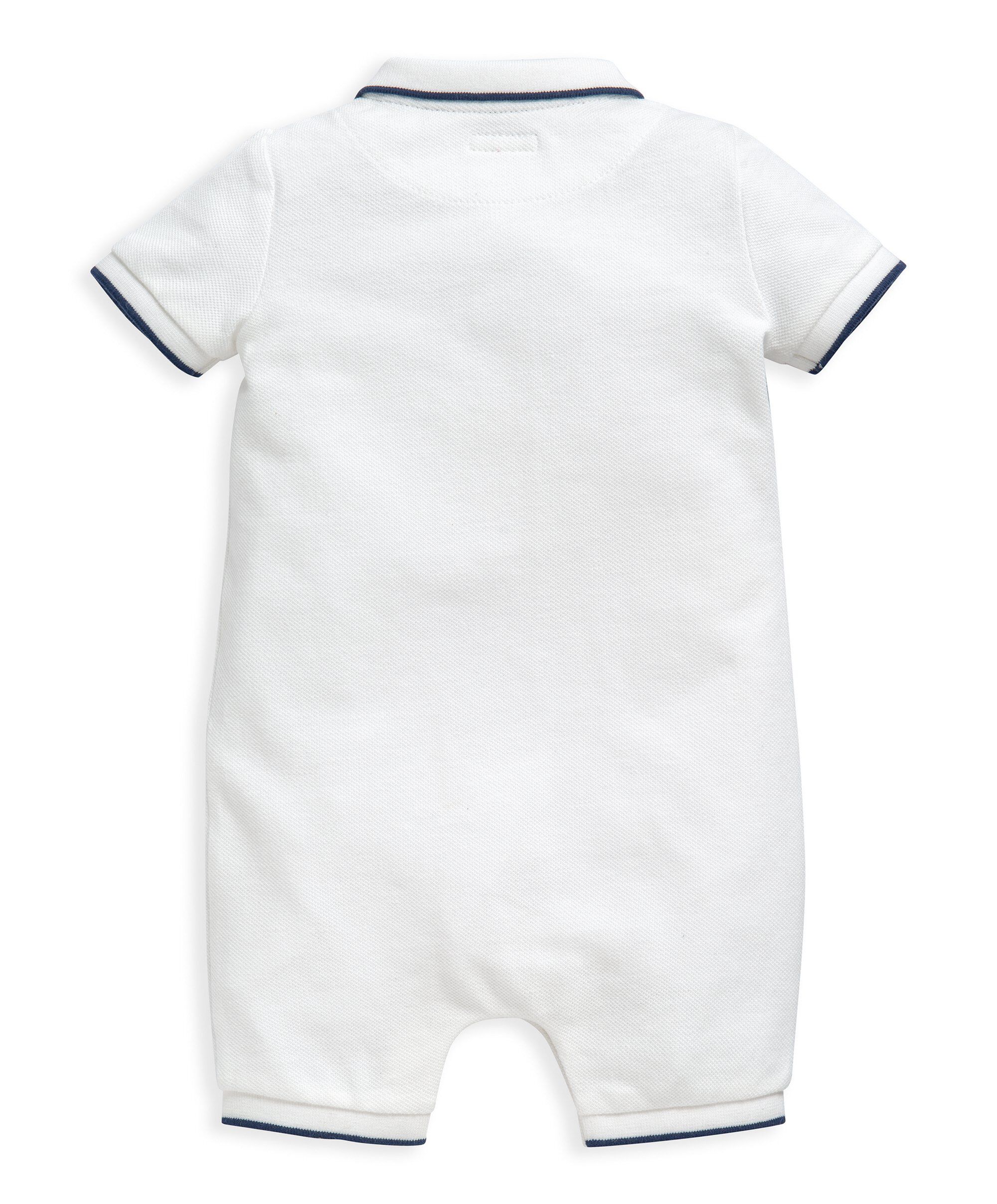 Embroidered Pique Romper image number 2