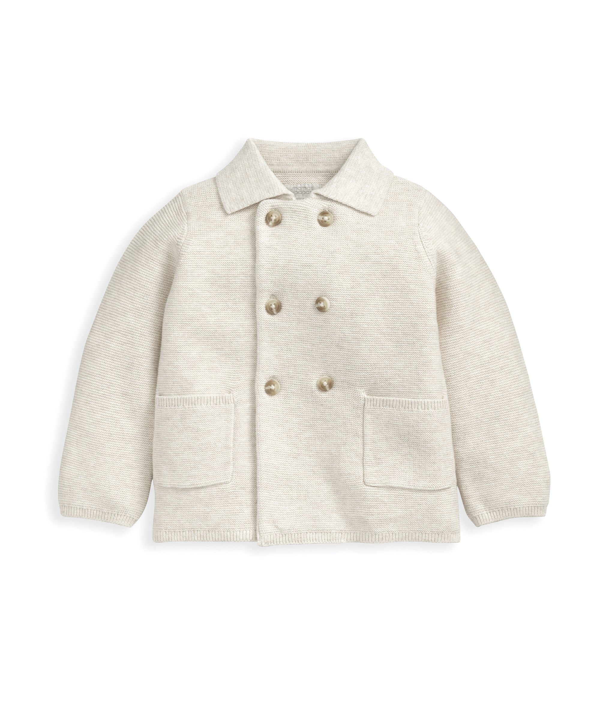 Oatmeal Knitted Top & Leggings Set image number 2