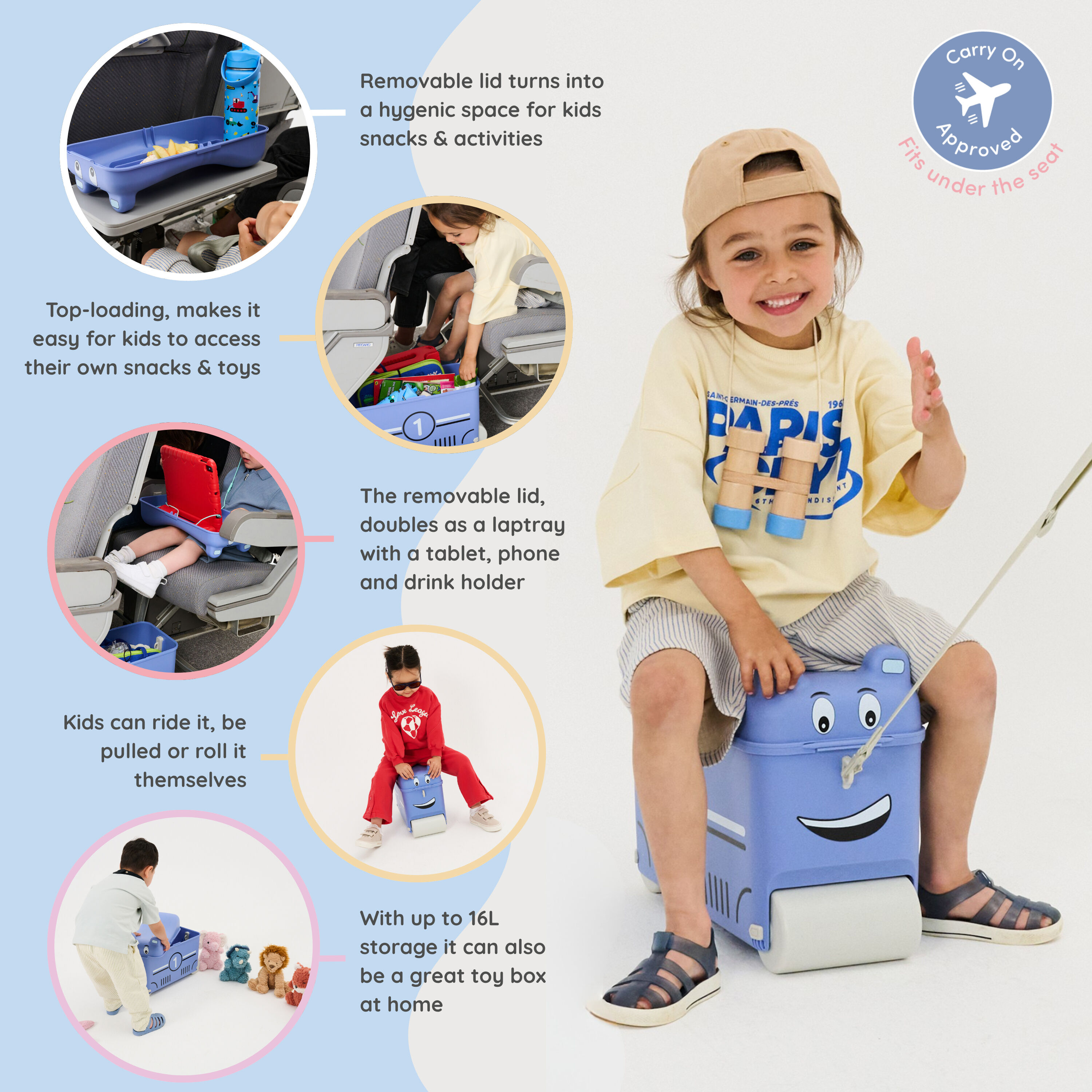 Little Rolla Race Car Blue image number 2