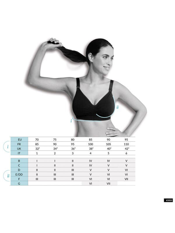 Cariwell Lace Maternity & Nursing Bra-V Black image number 4