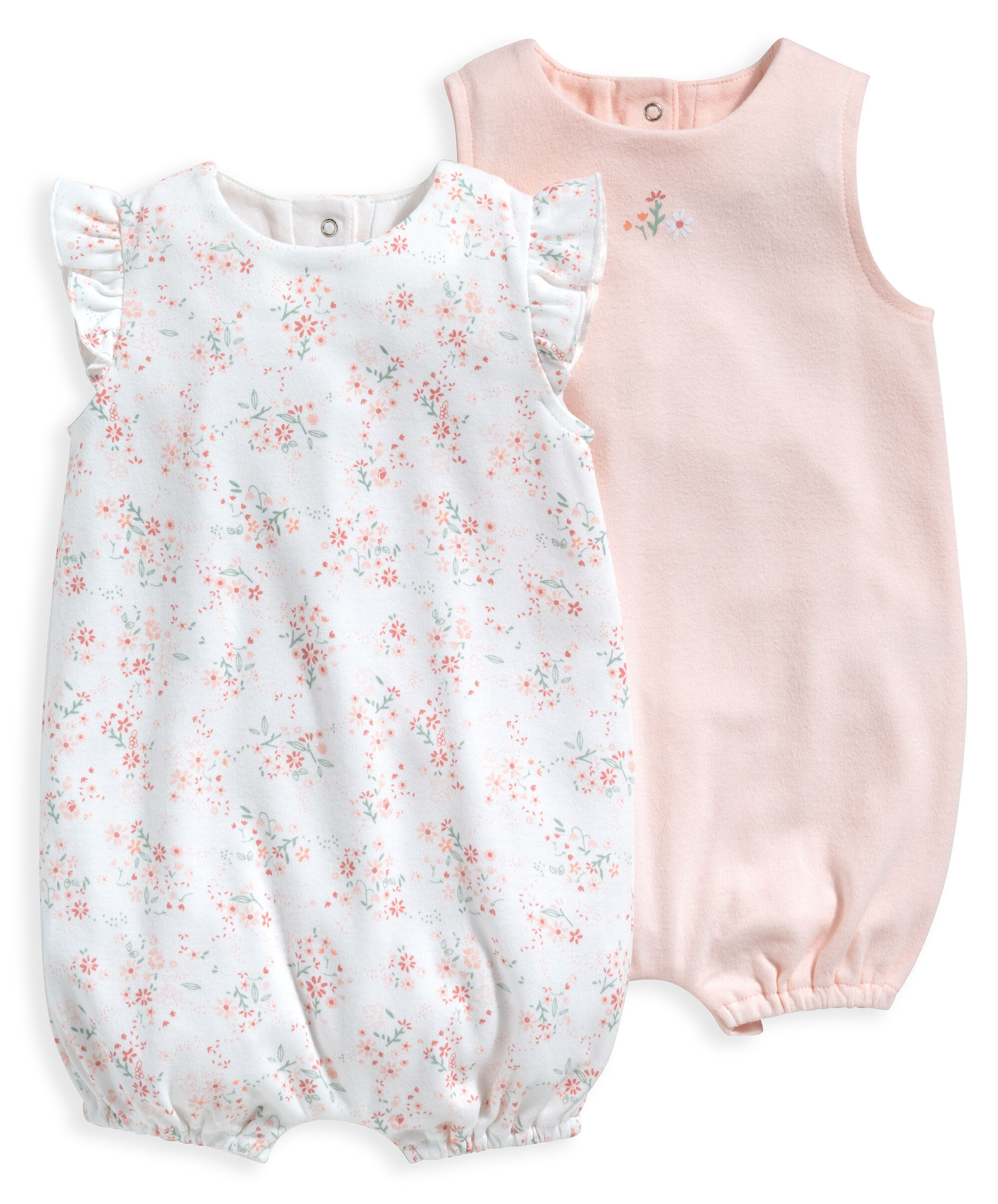 2 Pack Floral Rompers image number 1