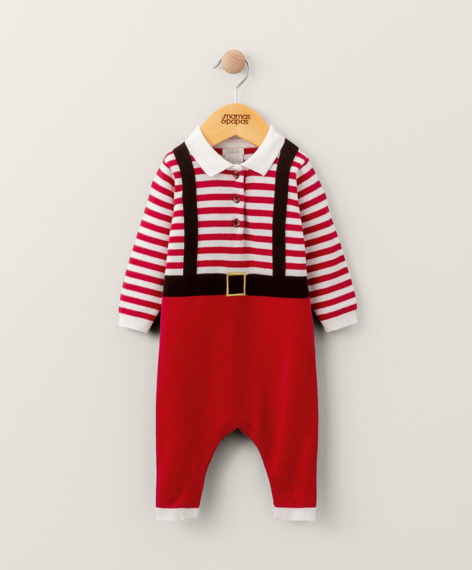 Buy Santa Knitted Christmas Romper All in one s Rompers Mamas Papas Qatar