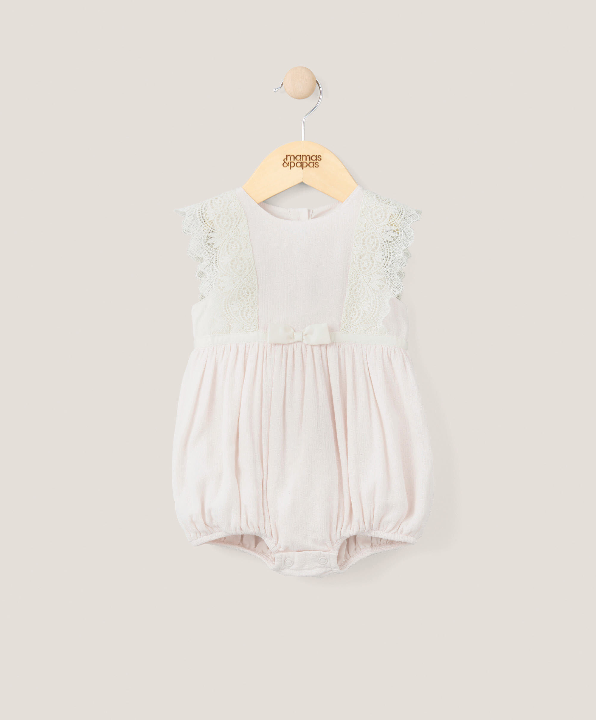 Eid Lace Romper - Pink image number 1