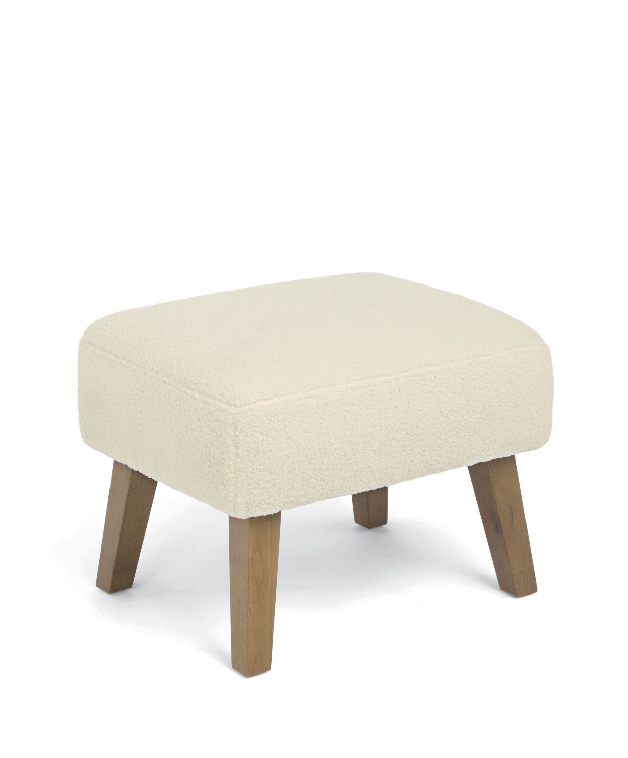 Penrose Nursing Chair & Stool - Off White Boucle image number 4