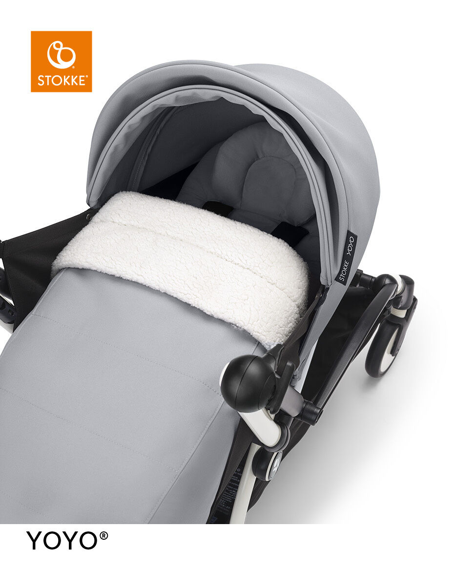 Stokke YOYO3 Black Frame with 0+ Newborn Pack Stone image number 2