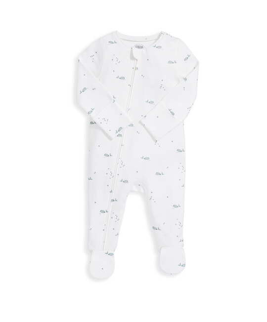 Whale Sleepsuit - White image number 2