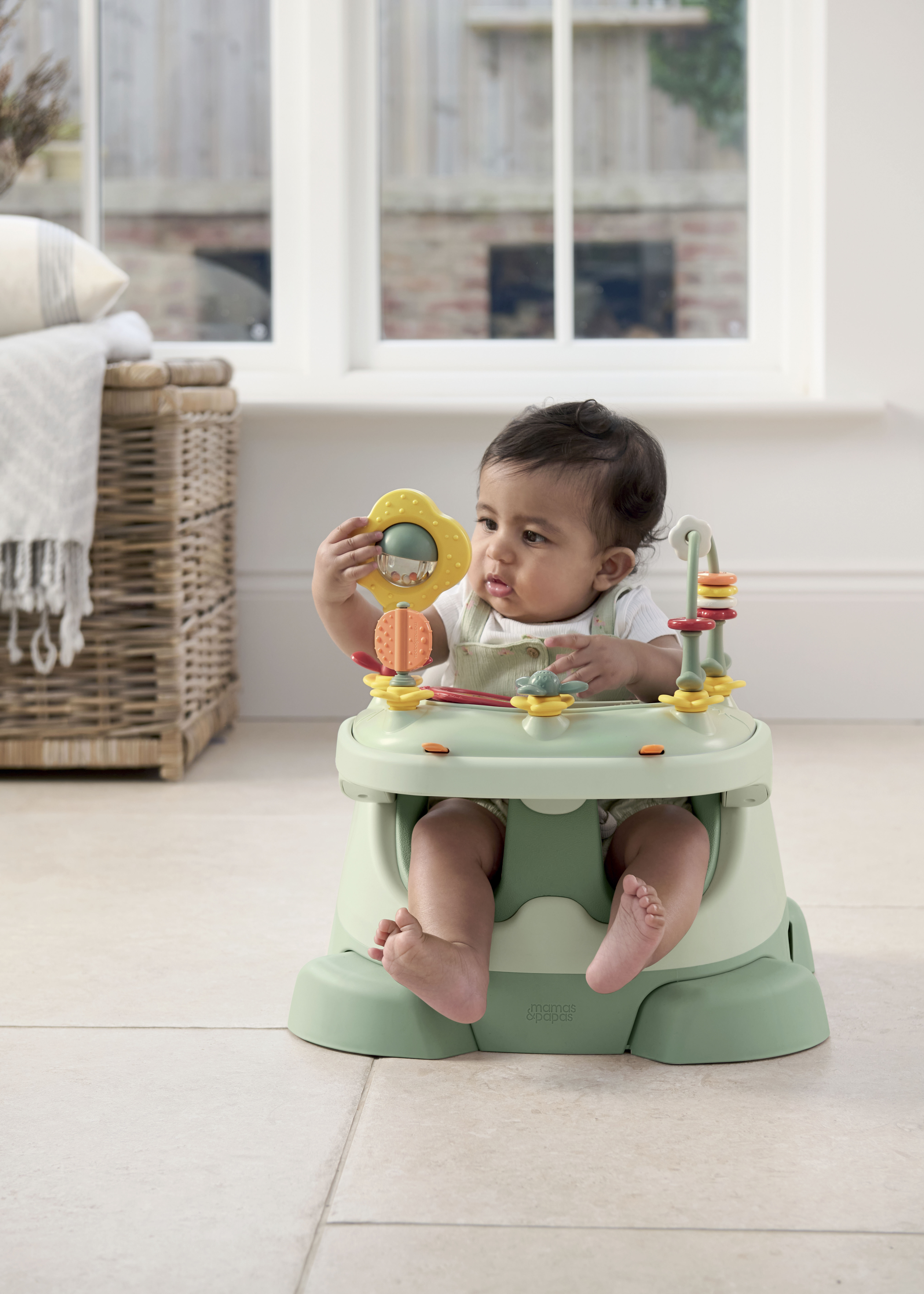 Bug 3-in-1 Floor & Booster Seat with Activity Tray - Eucalyptus image number 3