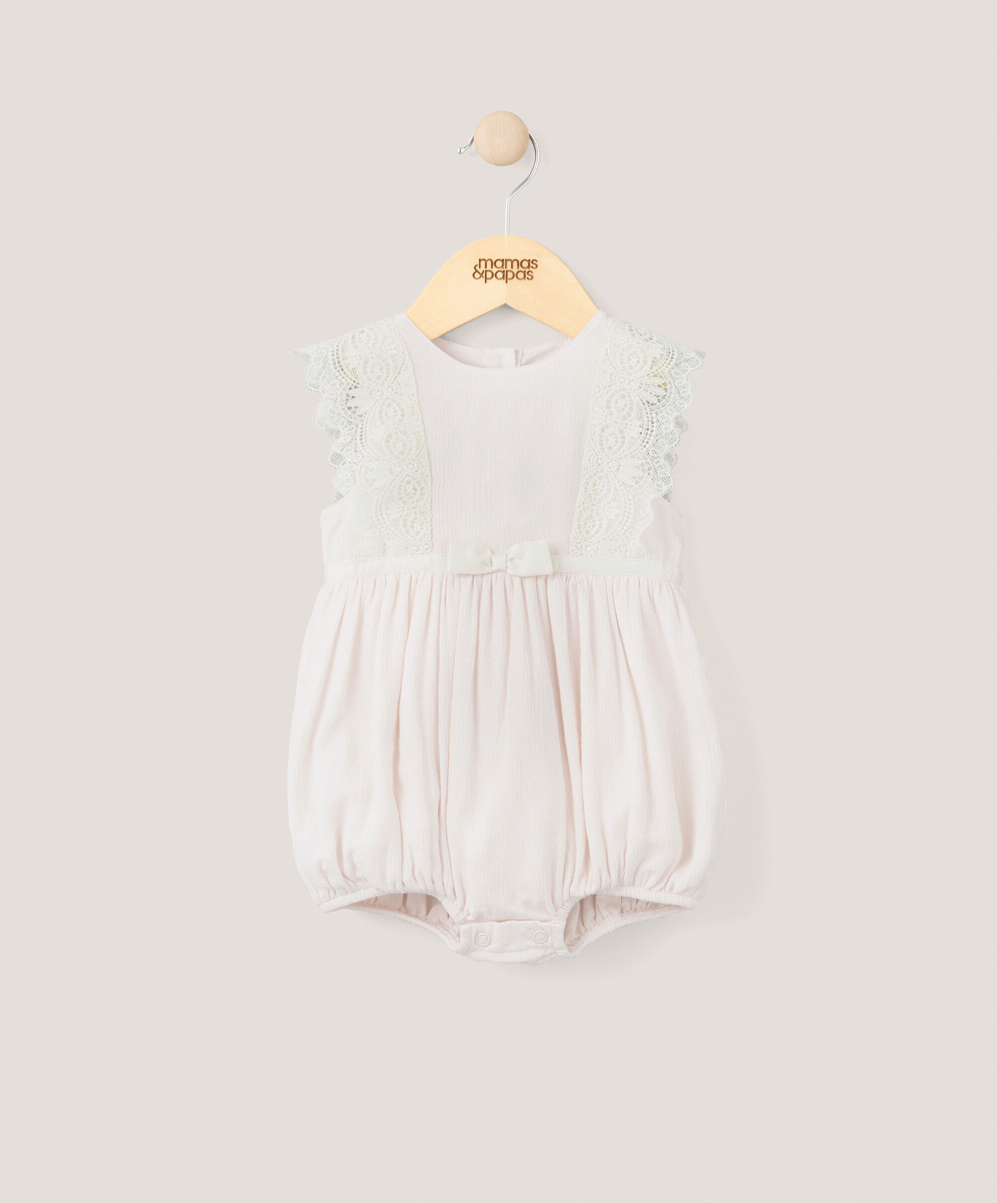 Eid Lace Romper - Pink image number 1