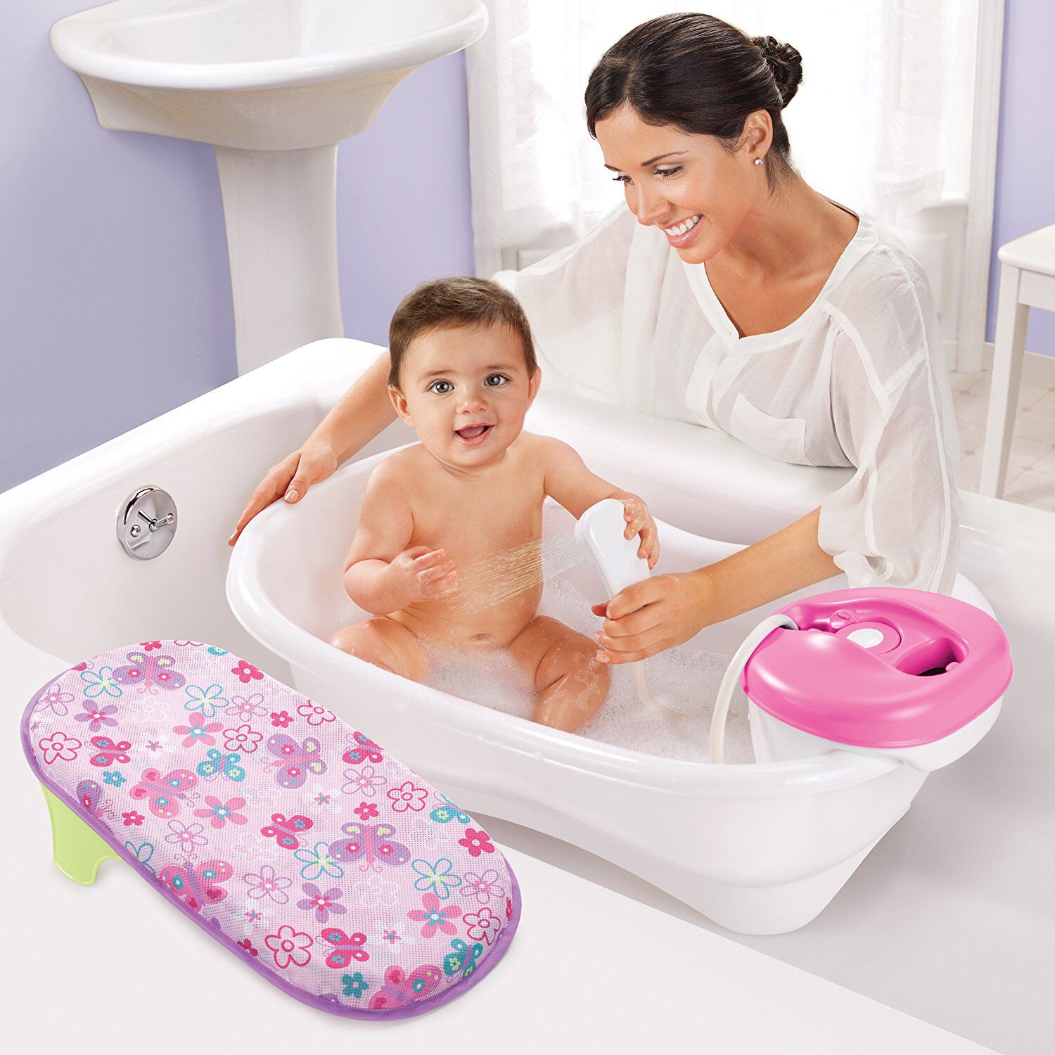 Buy Summer Infant Newborn To Toddler Bath Center Shower Pink