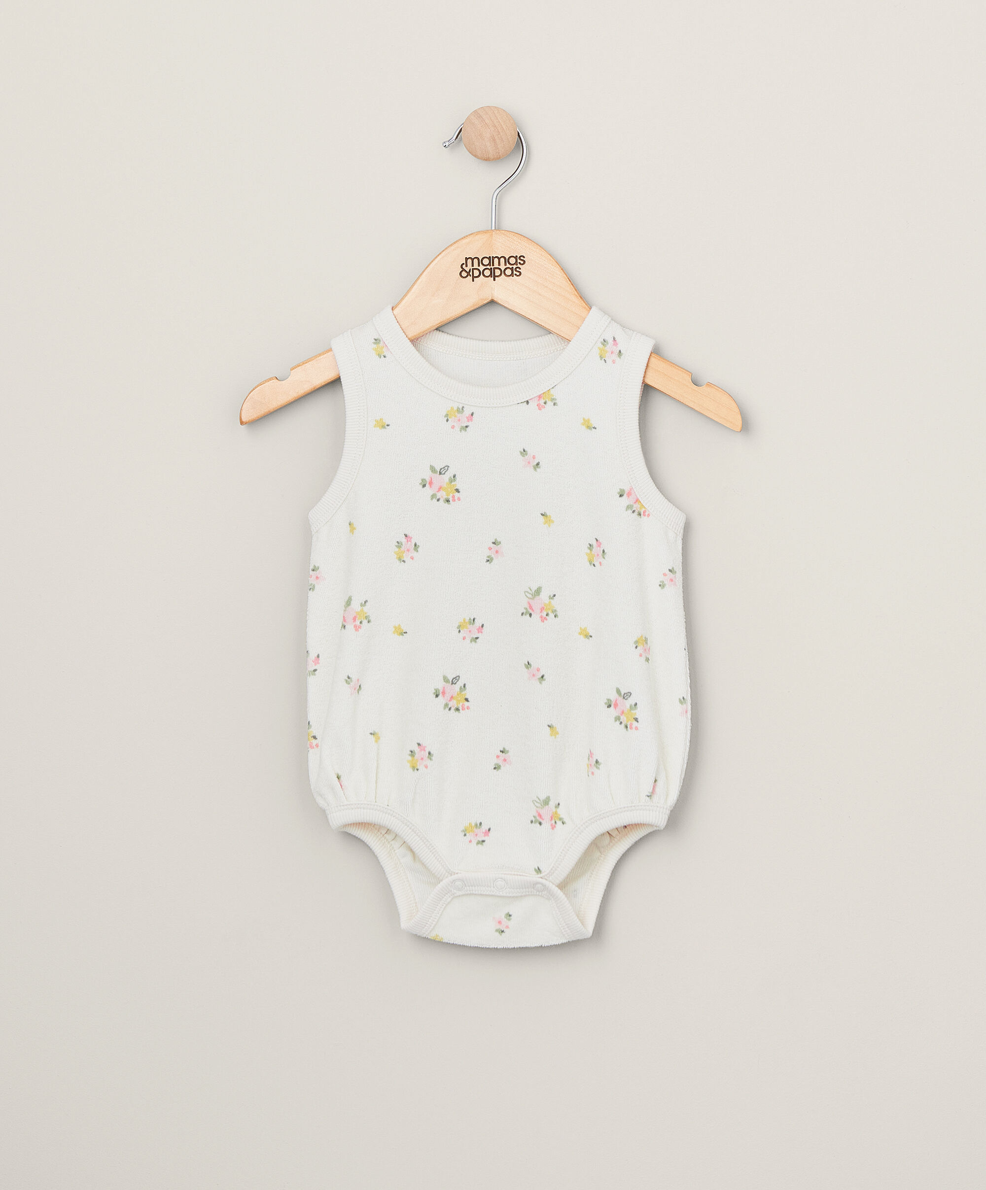 Floral Towelling Bodysuit image number 1