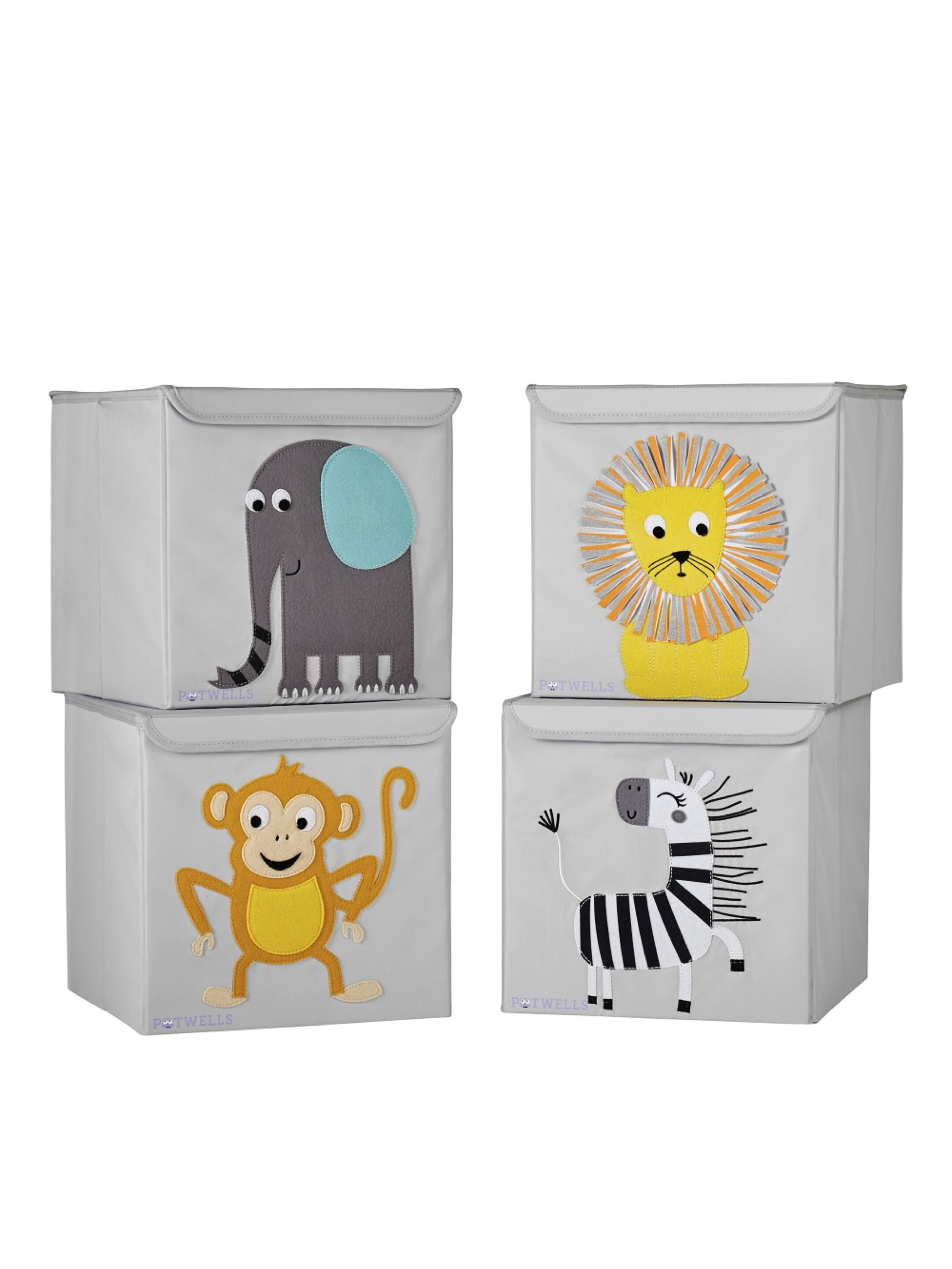 Potwells Children's Storage Box - Zebra image number 3