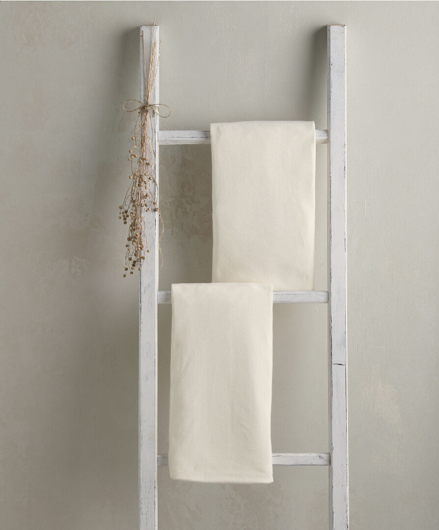 Fitted Cotbed Sheets - Cream (Pack of 2) image number 1