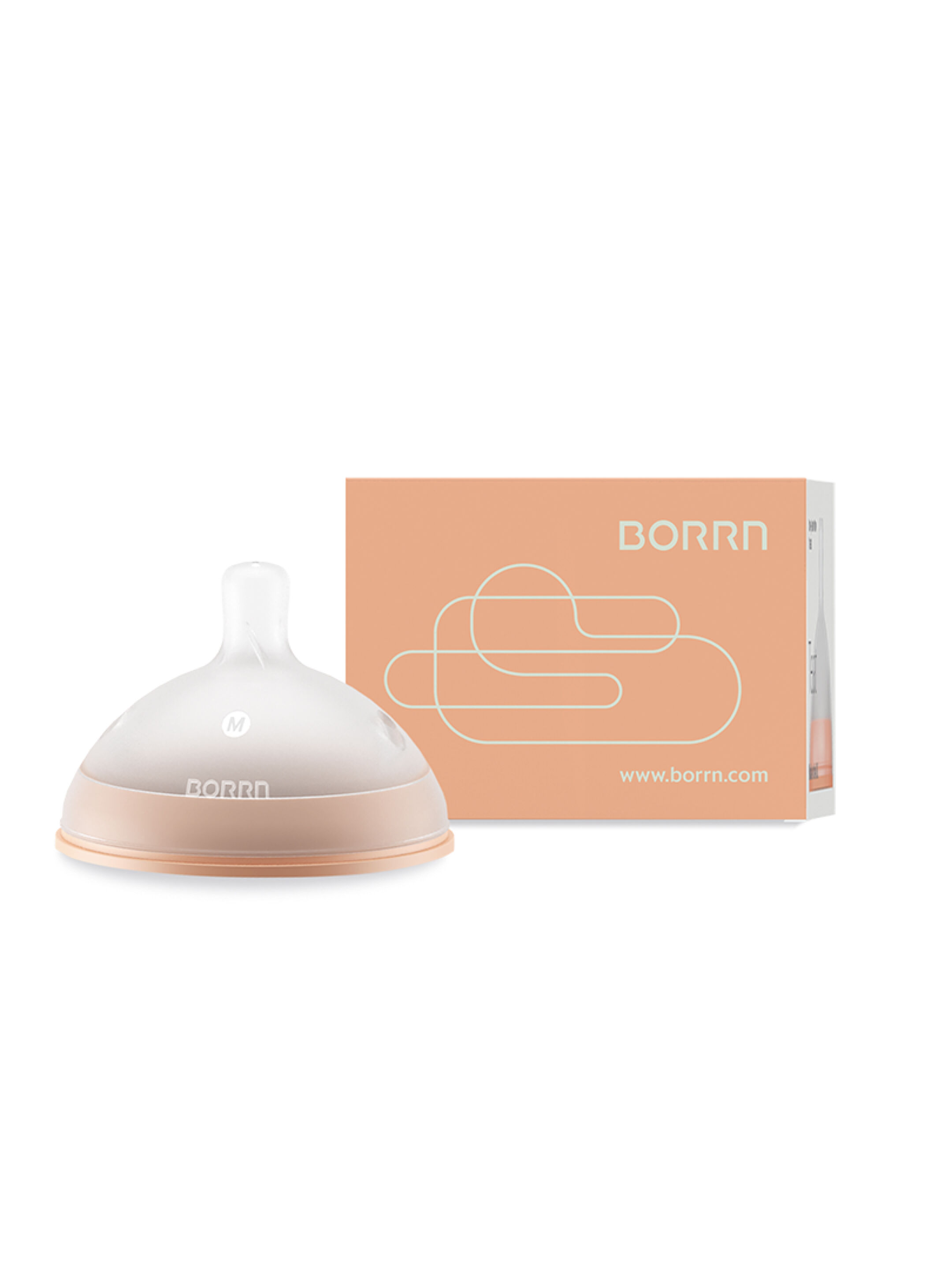 BORRN Silicone BPA Free, Non Toxic Teat | Medium Flow
