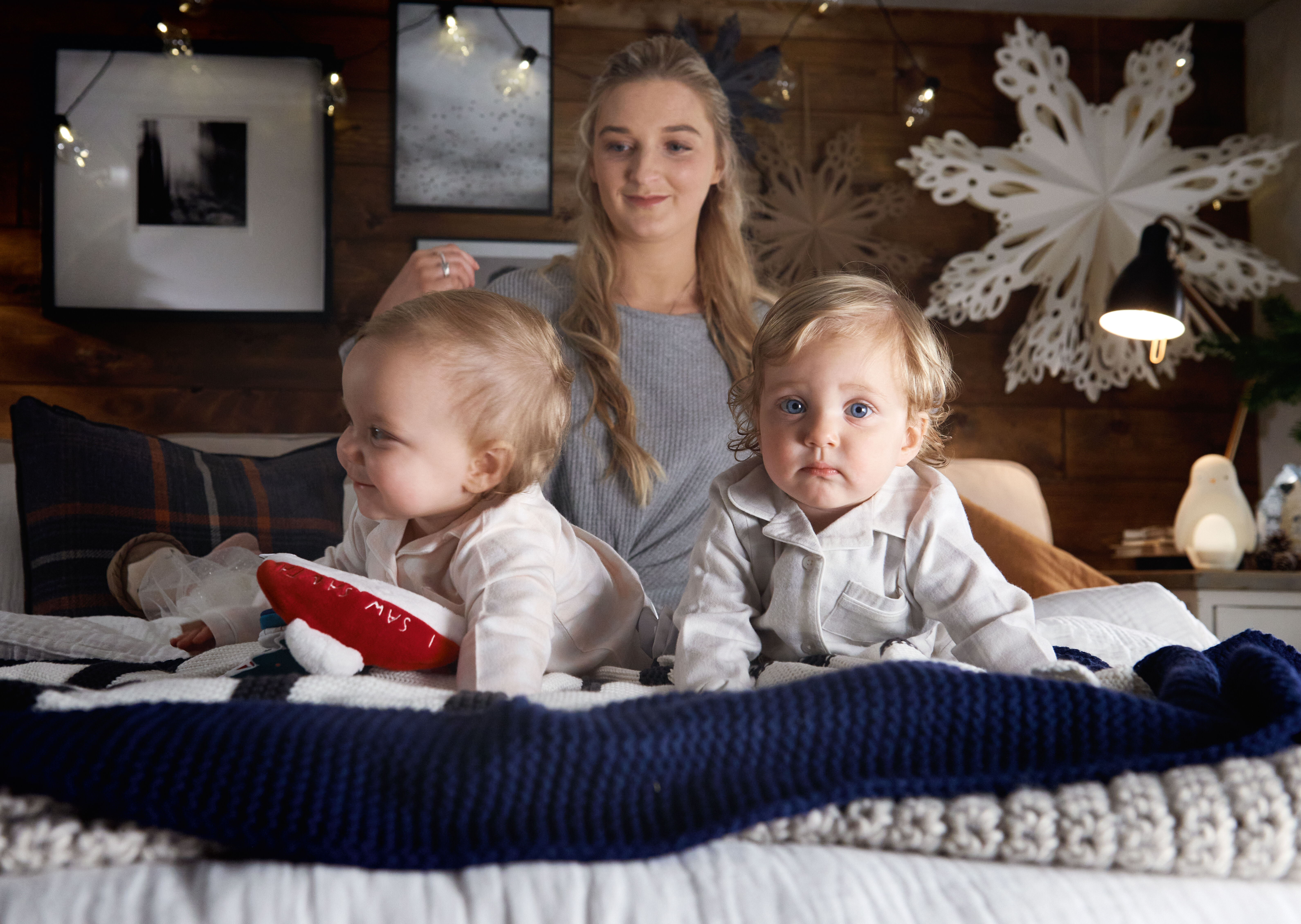 Pink Gingham Woven Pyjamas image number 6