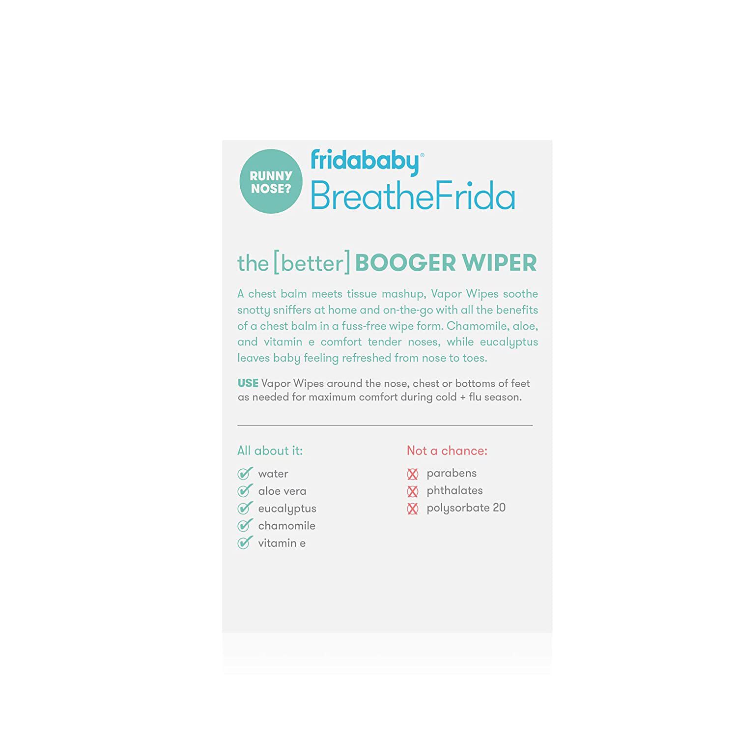 Frida Baby - BreatheFrida Baby Vapor Wipes For Nose Or Chest image number 2
