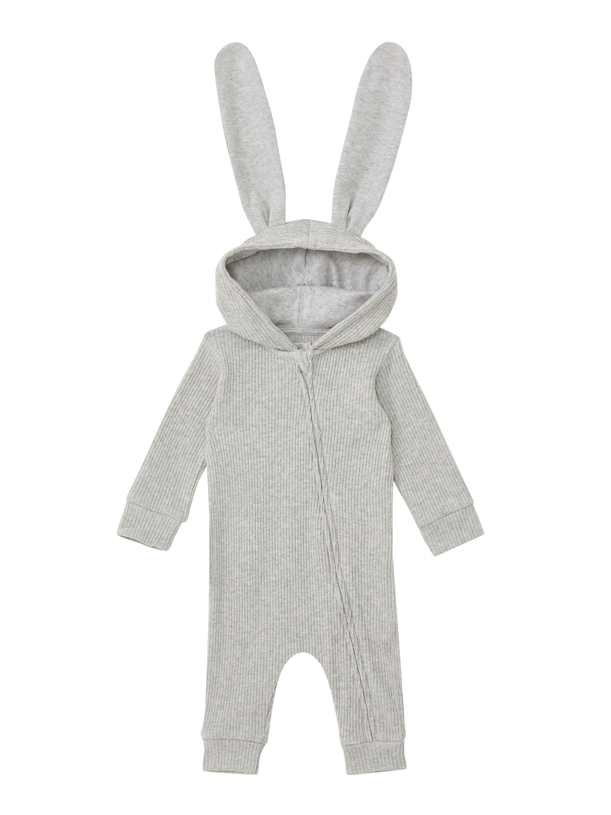 Grey Bunny Ear Romper image number 1