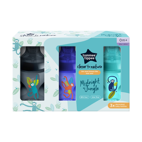 Buy Tommee Tippee Closer to Nature Baby Bottles Blue Pack of
