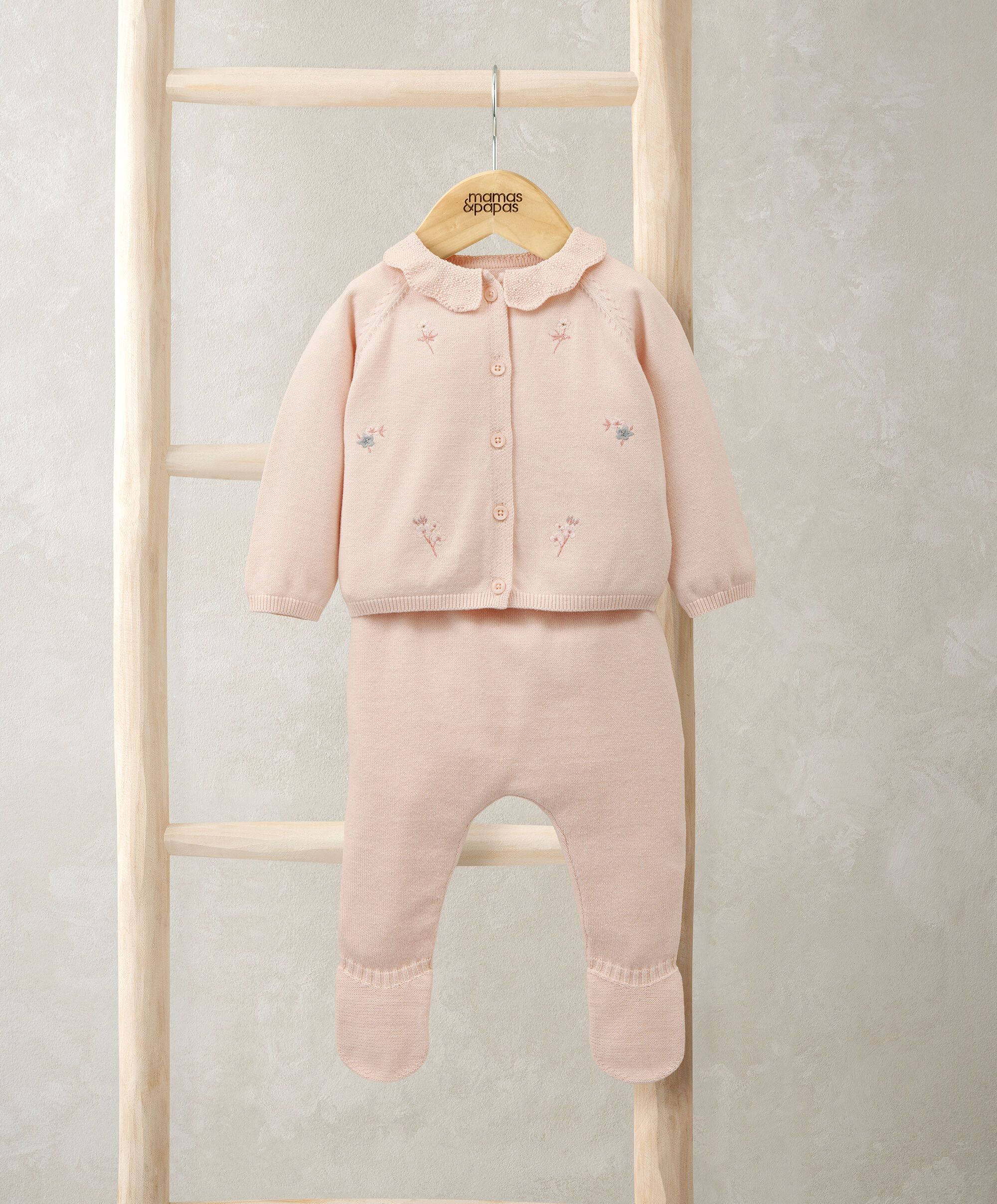 Embroidered Knit Set image number 1