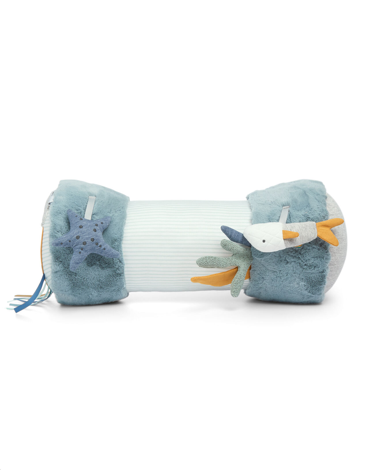 Welcome to the World Under the Sea Tummy Time Roll - Blue image number 2