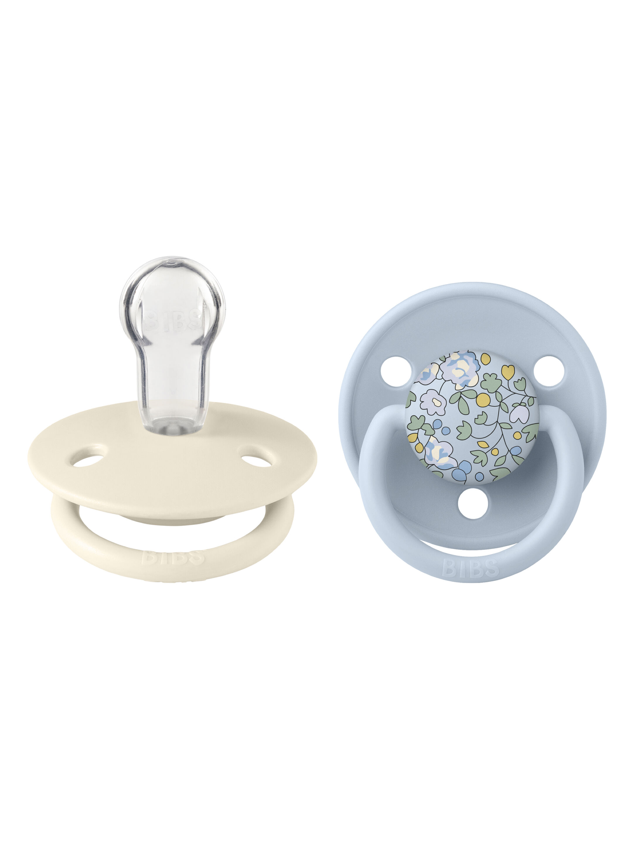 BIBS x Liberty Pacifier DeLux Elosie and Baby blue (0+ months)