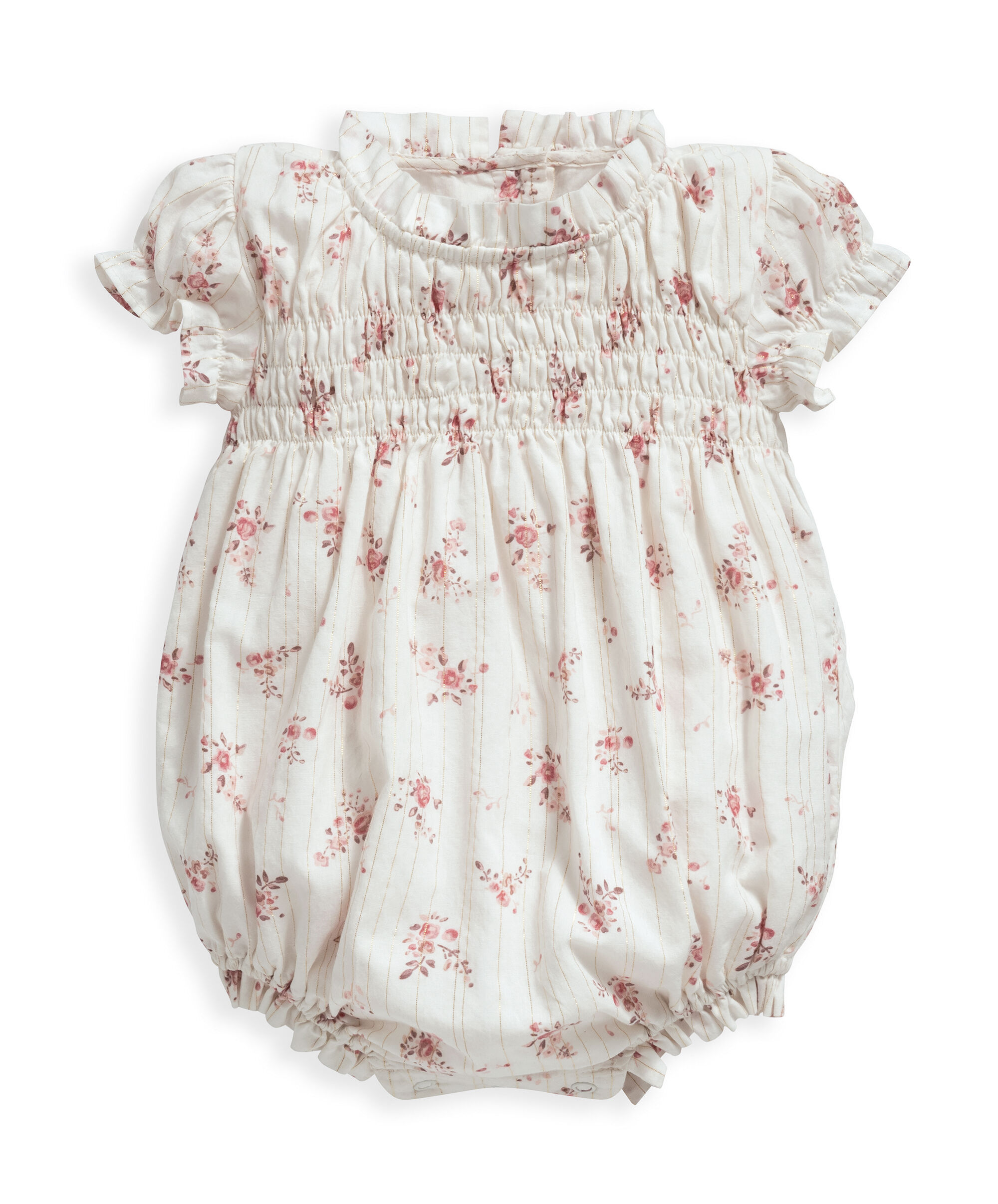 Smock Floral Romper image number 1