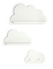 White Cloud Shelves and Coat Hook Set image number 1