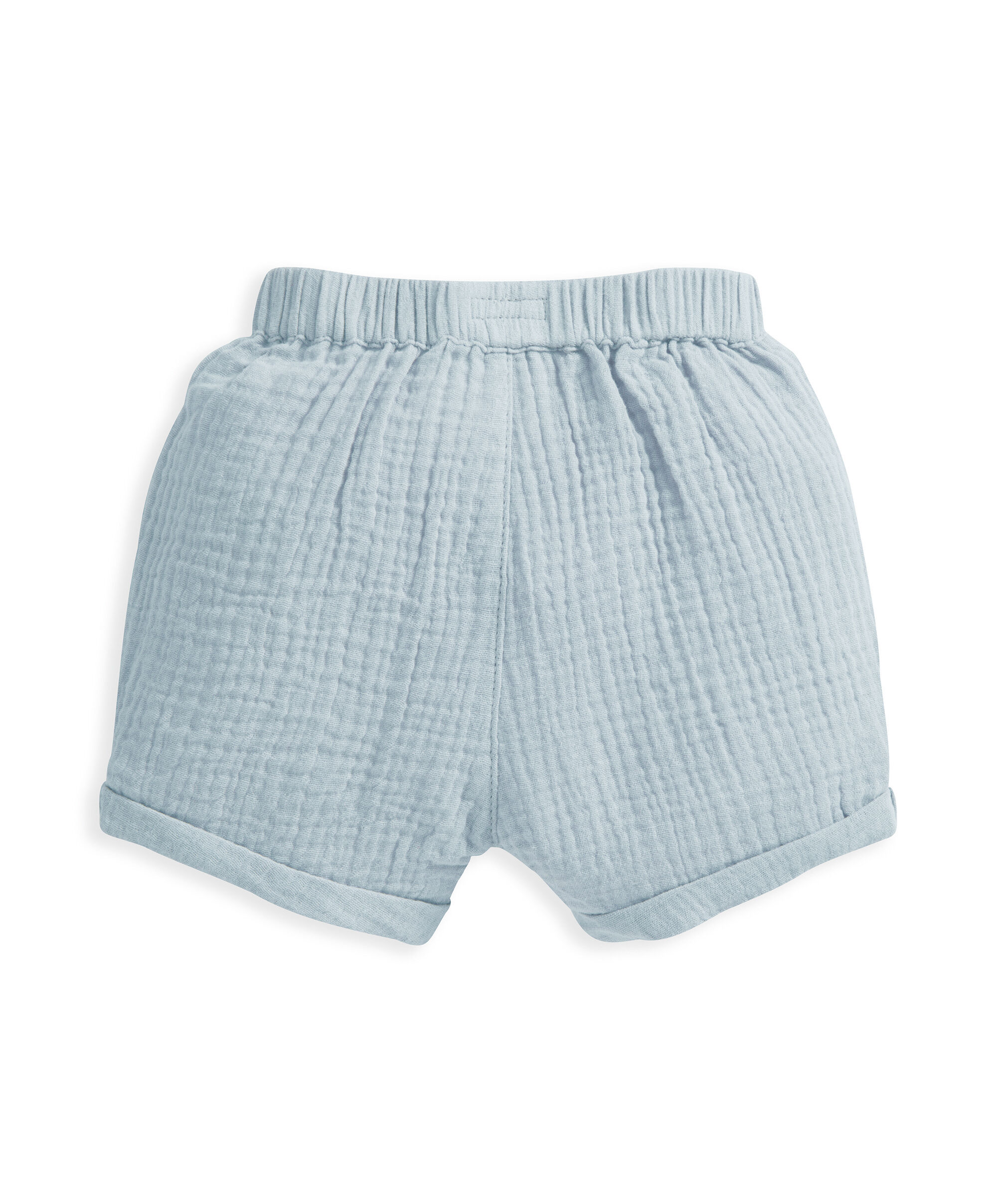Blue Crinkle Shorts image number 3