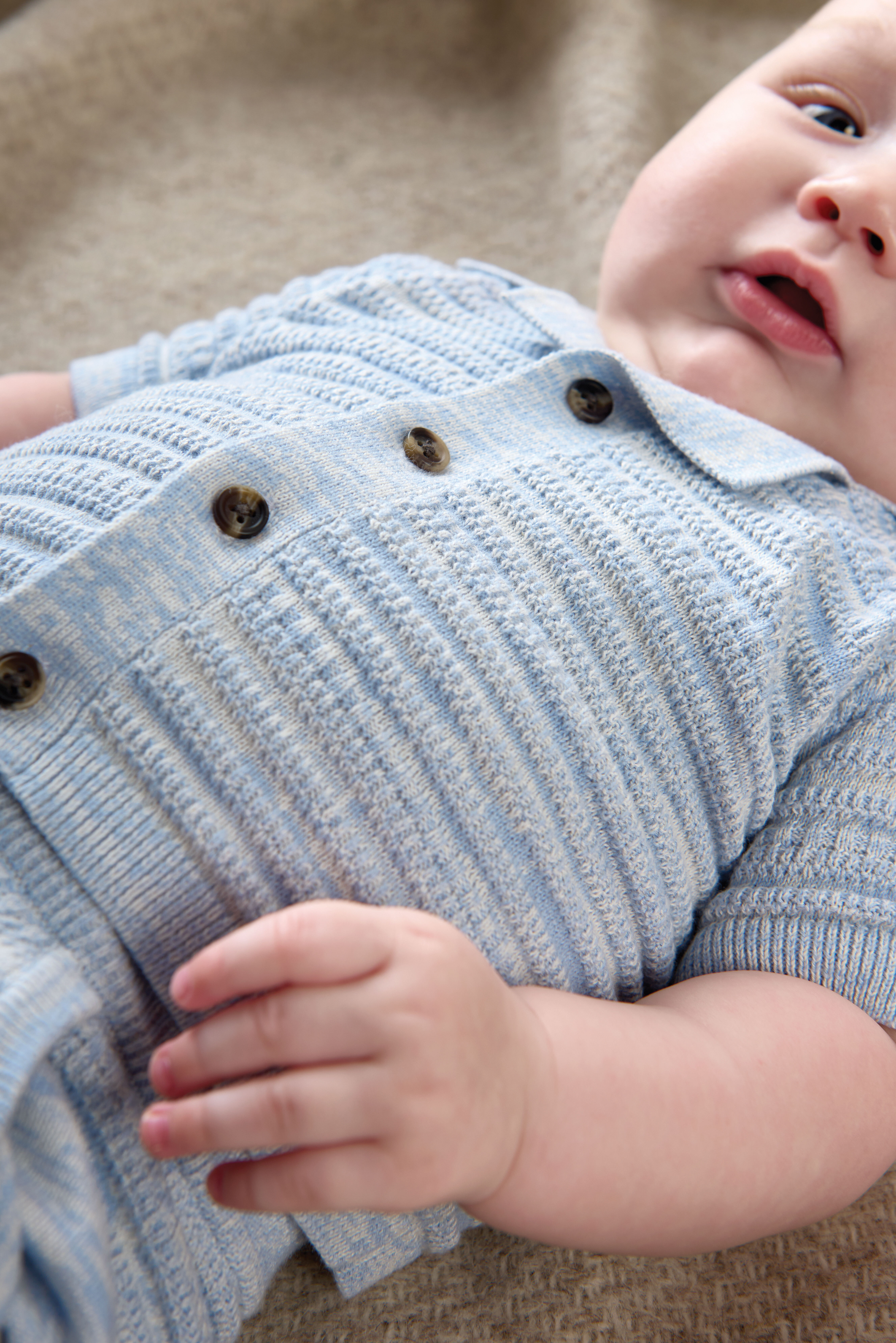 2 Piece Mix Knit Polo & Short Set image number 5