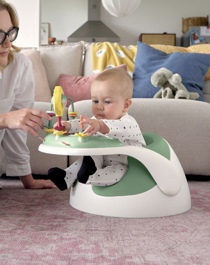 Baby Snug Floor Seat with Activity Tray - Eucalyptus image number 3