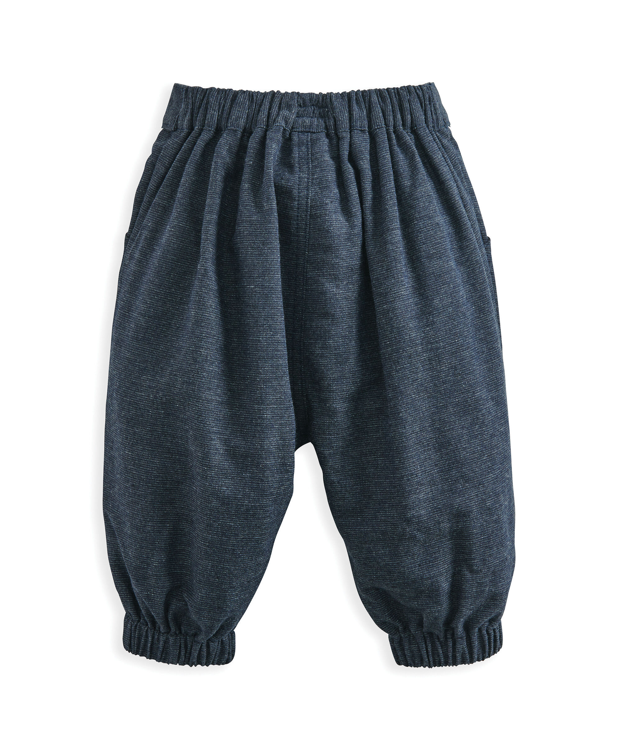 Navy Linen Trouser image number 3