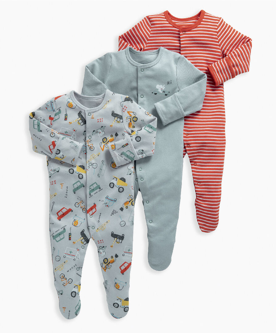 Pack of sales baby sleepsuits