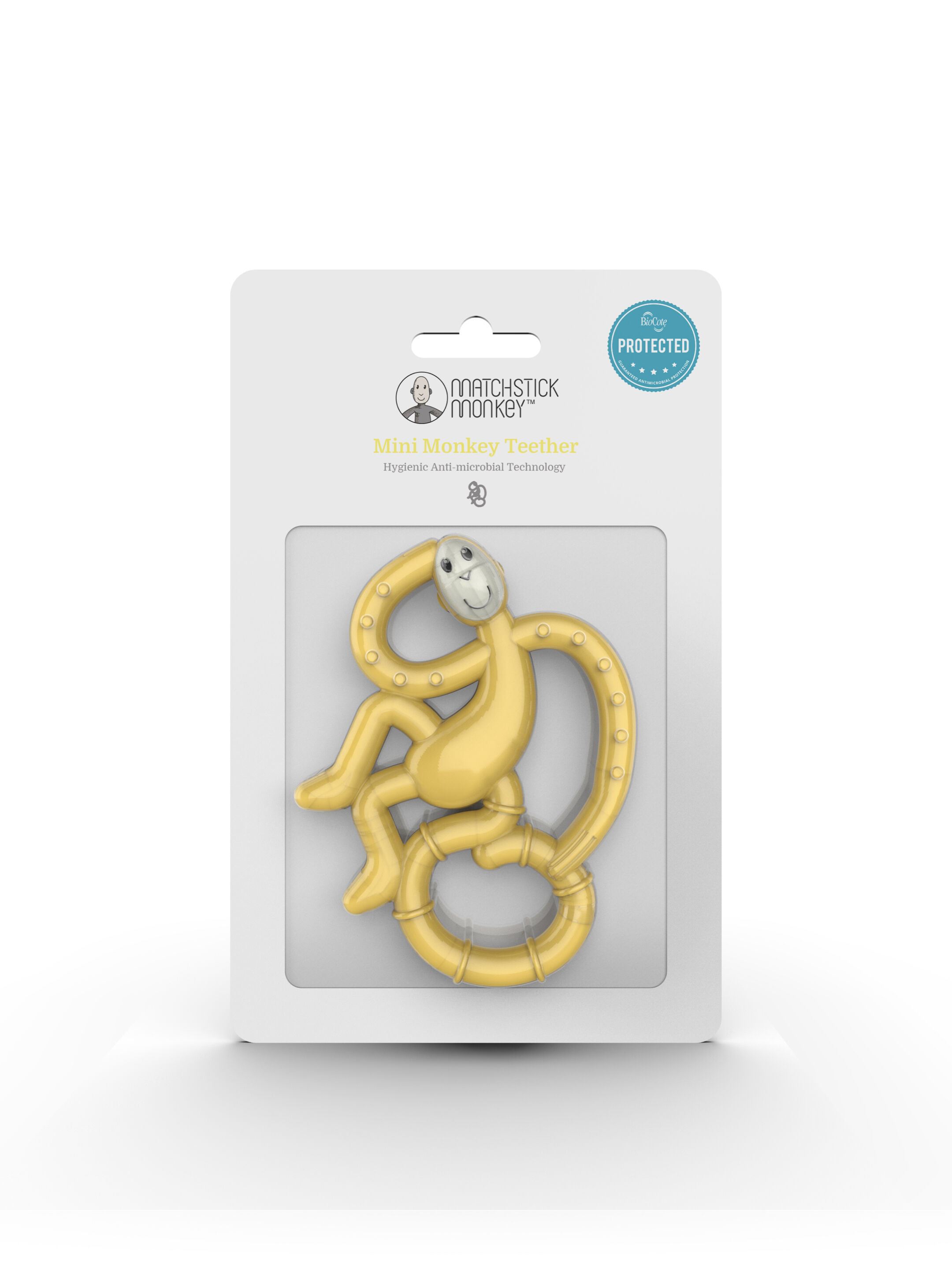 Matchstick Monkey Mini Monkey Teether - Yellow image number 3