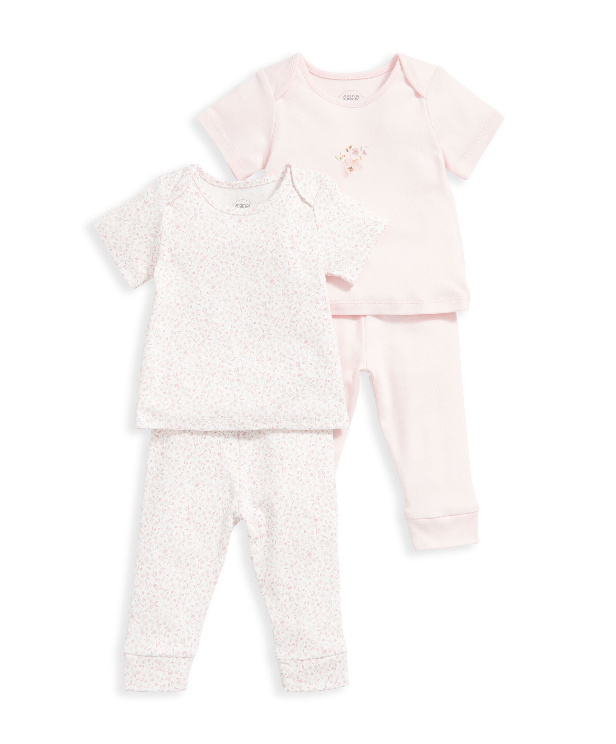 Watercolour Flowers PJs (Set of 2) - Pink image number 2