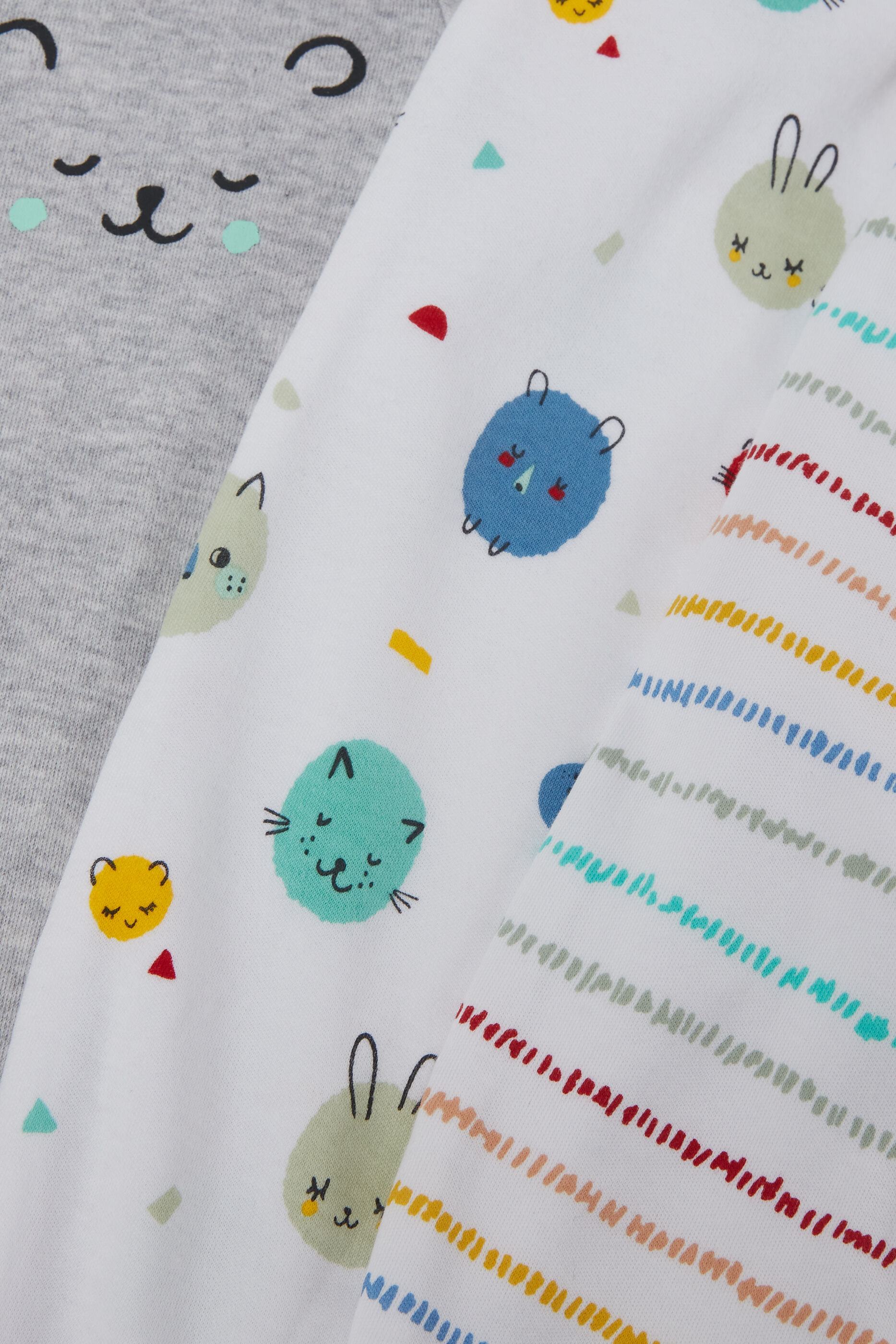 Bear Sleepsuits 3 Pack image number 3