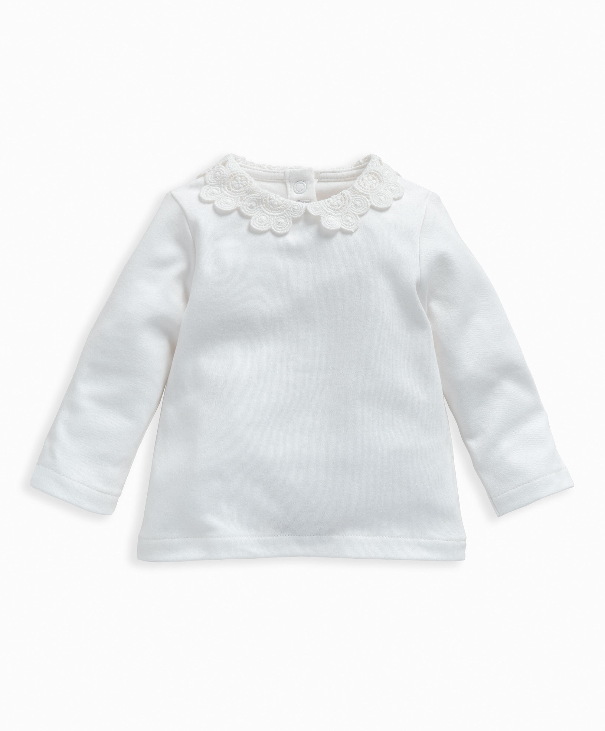 Girls white clearance lace shirt
