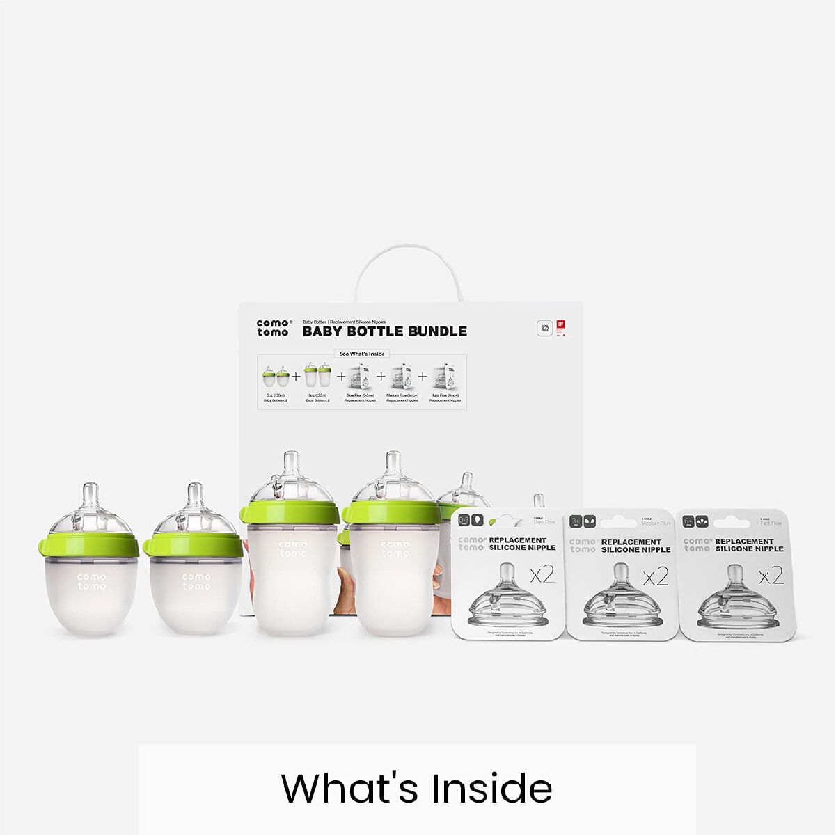 Comotomo Baby Feeding Bottle Bundle Green image number 4