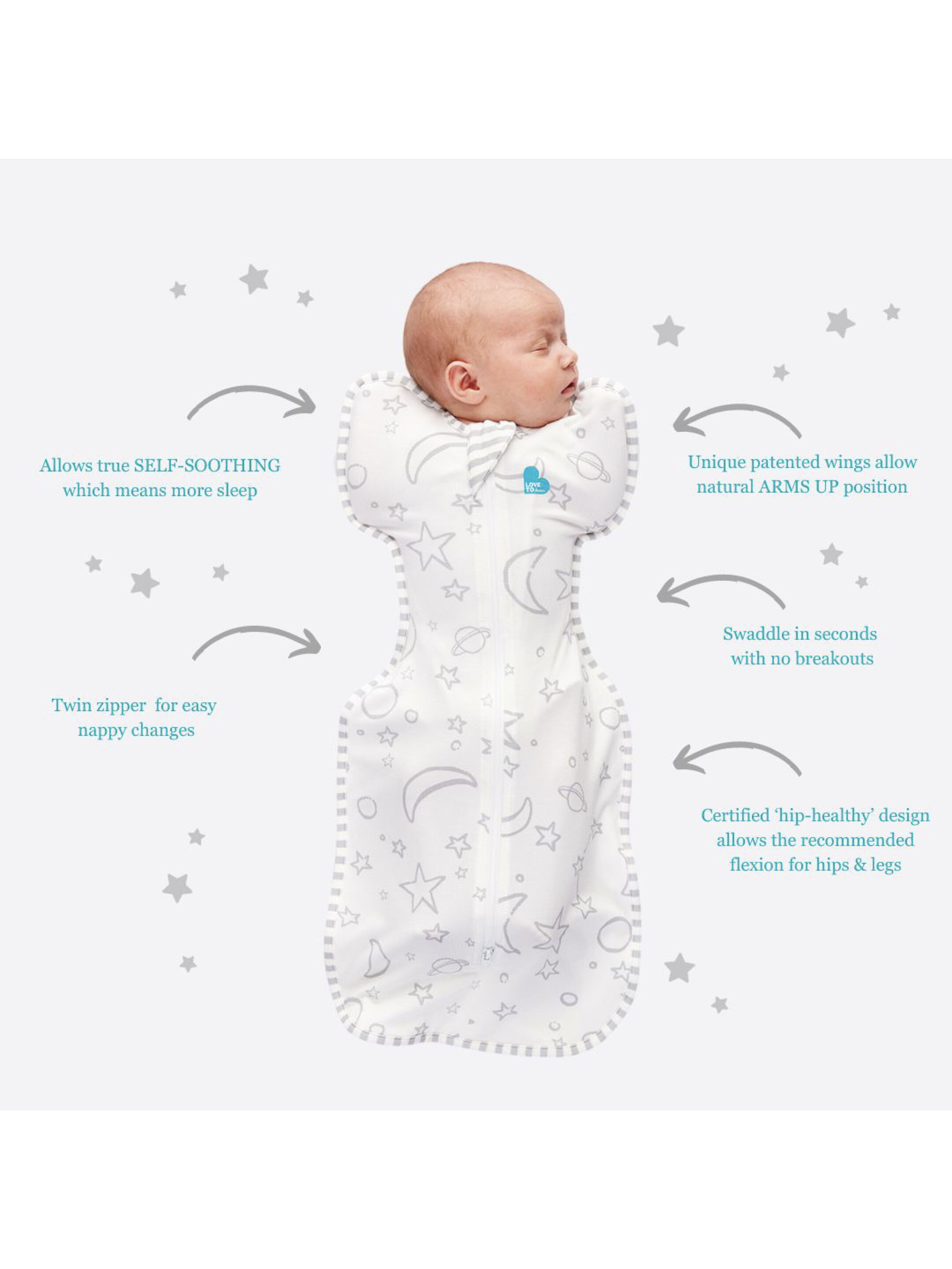 Love To Dream Swaddle Up Sleeping Bag  - 3- 6 months Cream image number 3