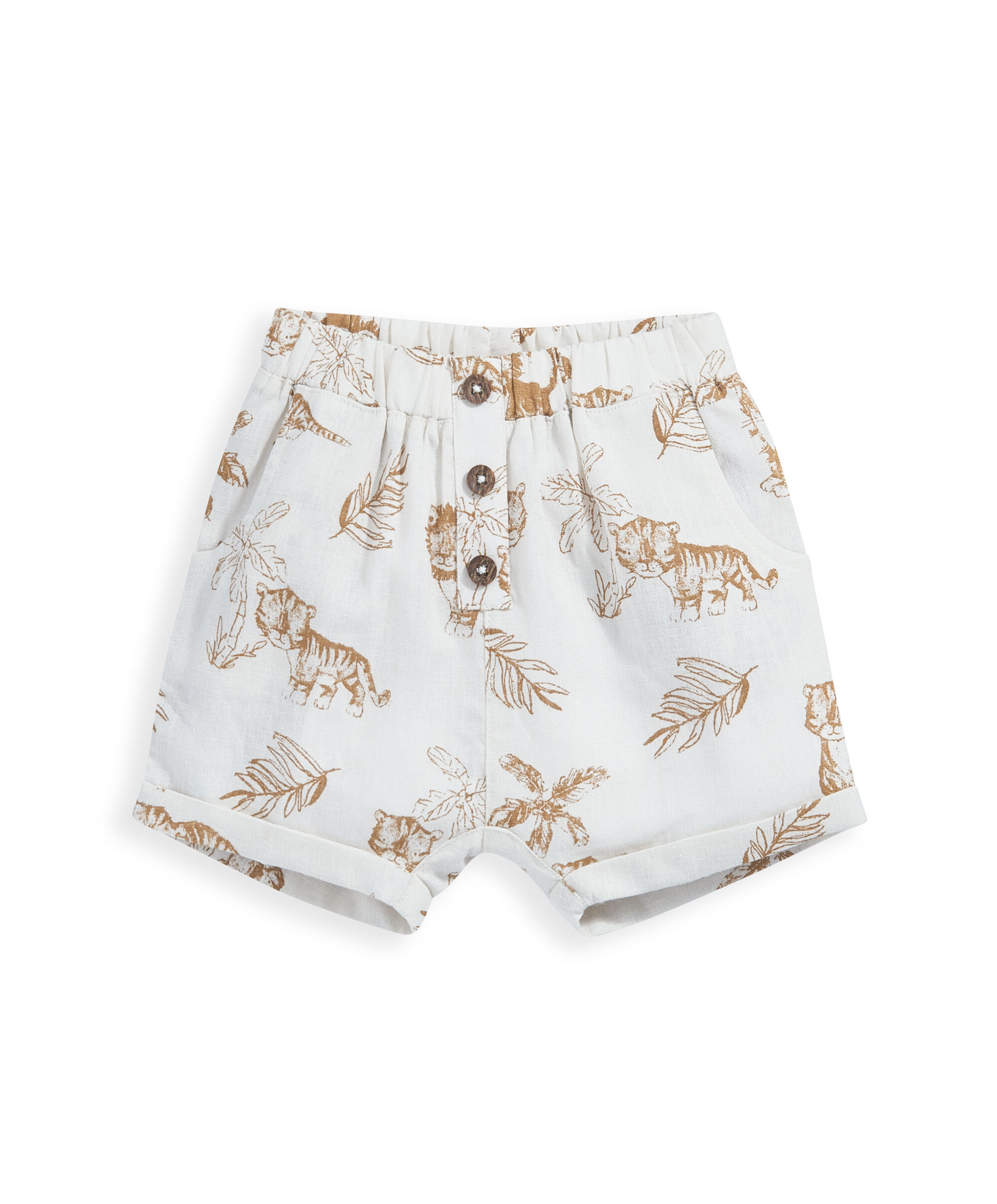 Jungle All-Over-Print Linen Short image number 2