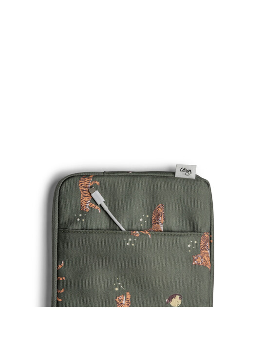 Citron Protective Ipad Sleeve with Zipper Tiger image number 6