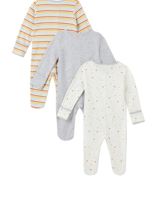 Shapes Sleepsuits 3 Pack image number 2
