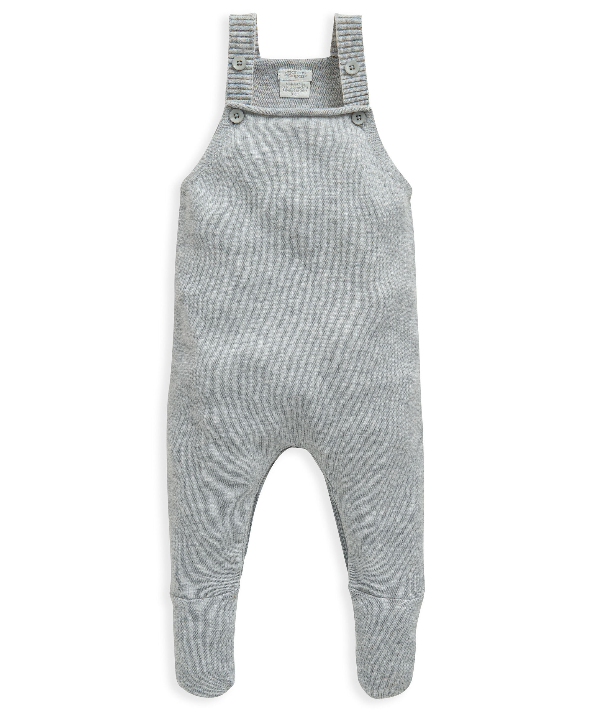 Grey Knit Dungaree image number 1