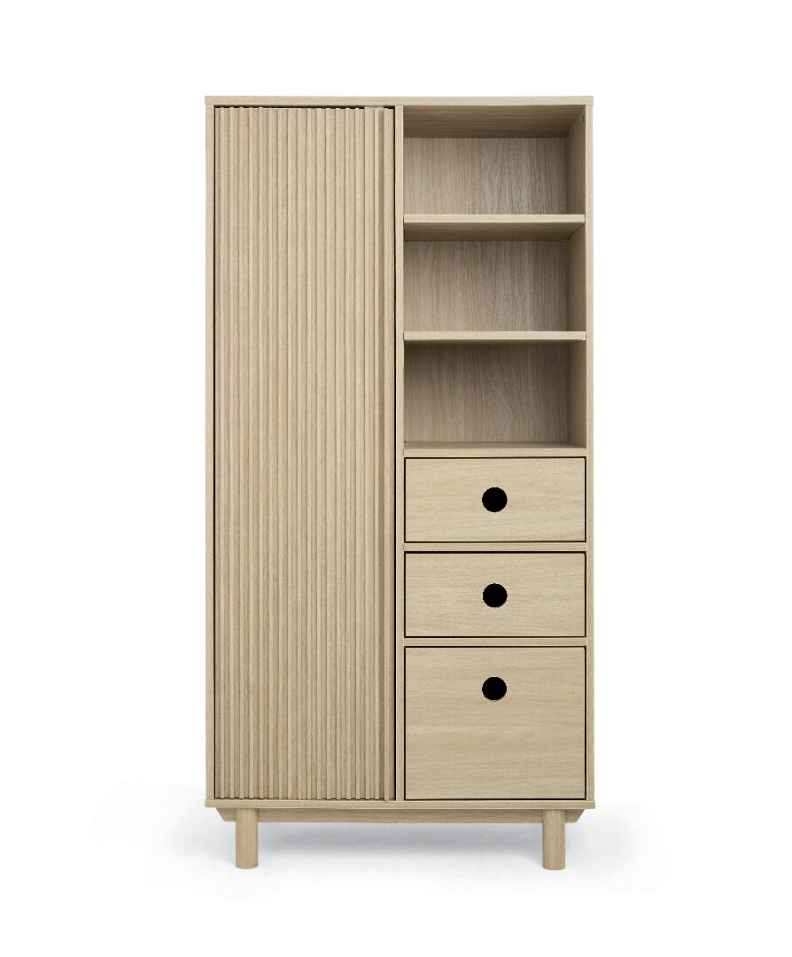 Oska Wardrobe - Natural/Oak image number 5