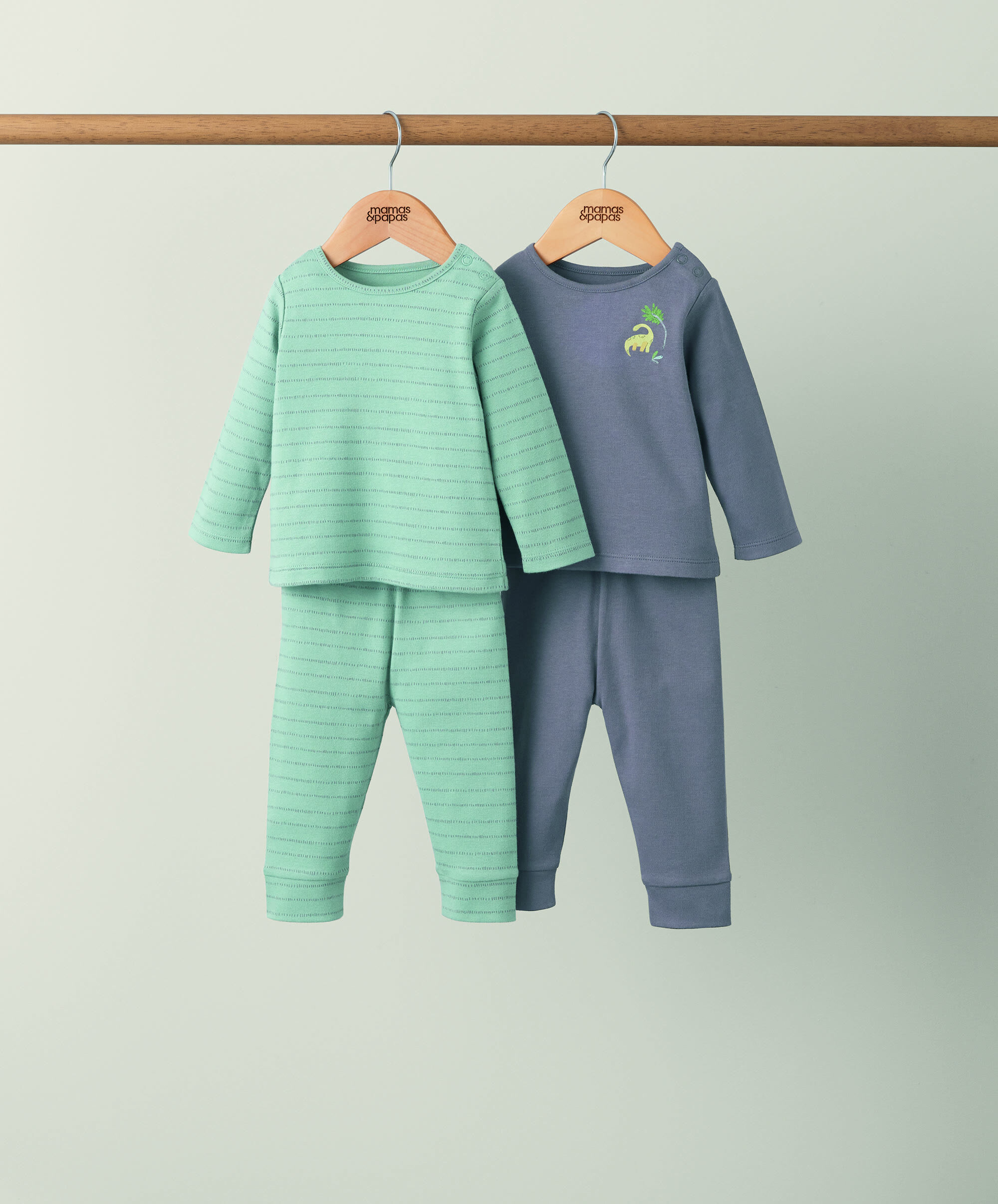 2 pack Dinosaur Tesselation Jersey Pyjamas image number 1