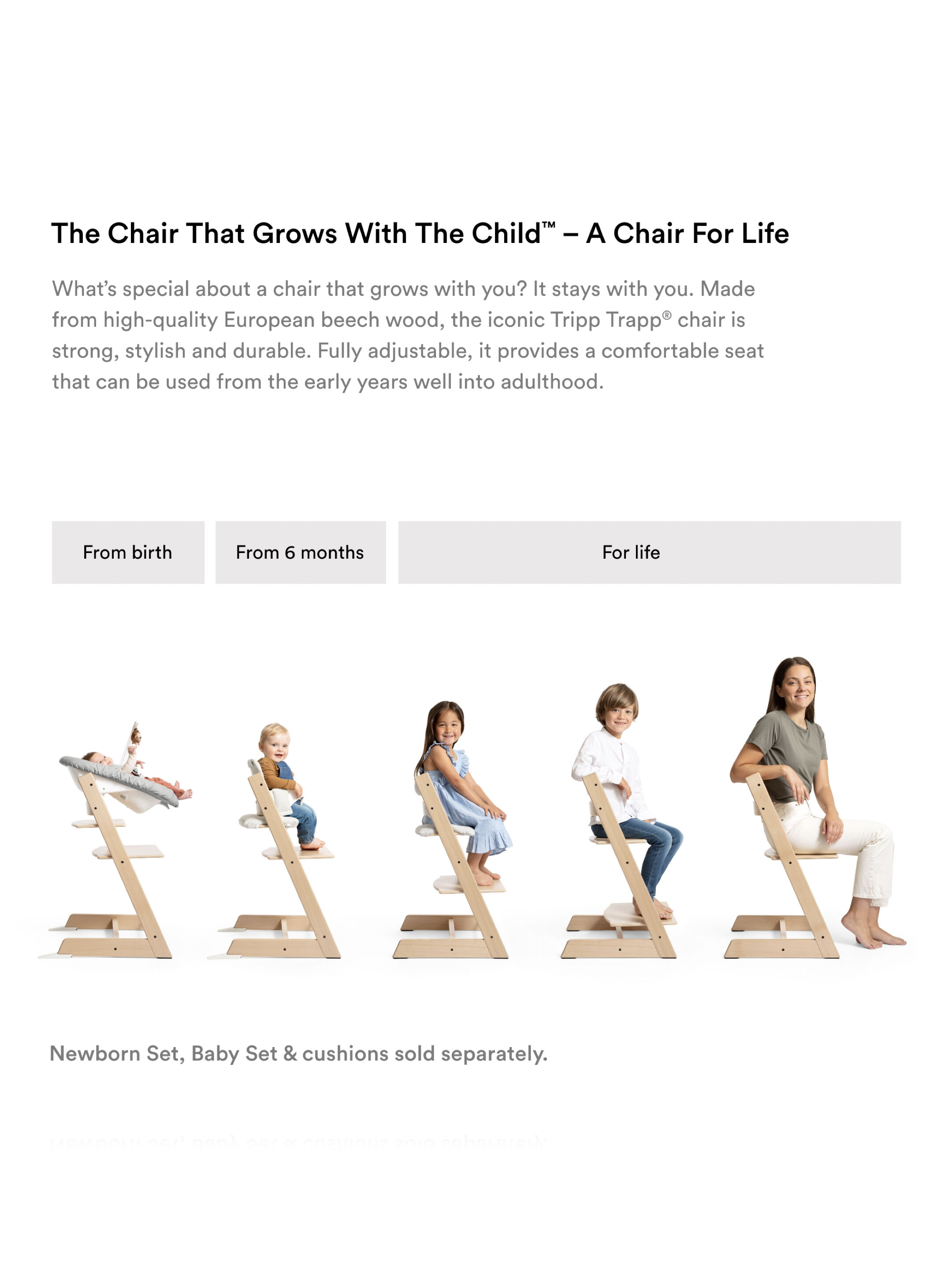 Stokke Tripp Trapp Chair with Baby Set - Glacier Green image number 6