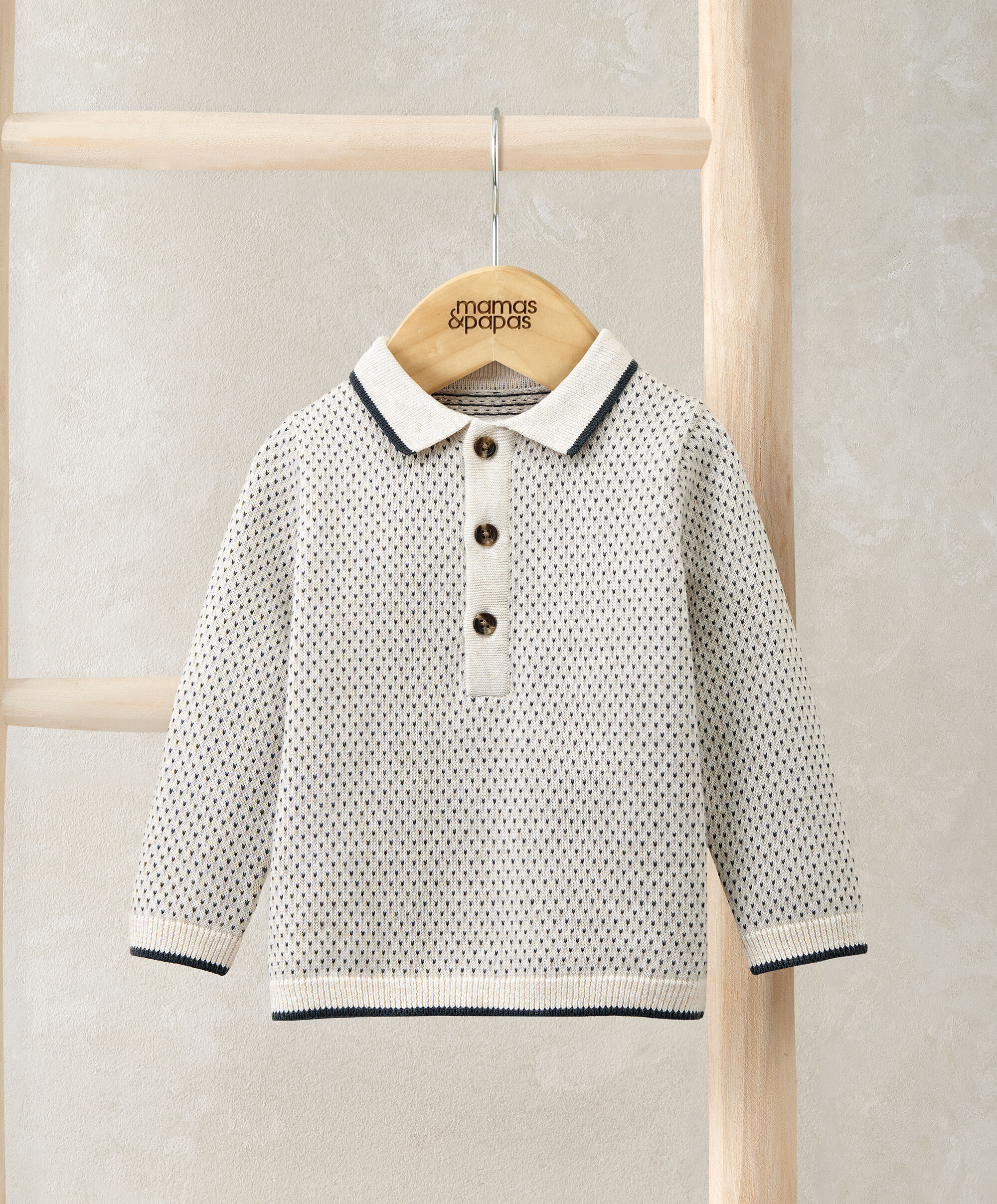 Jacquard Knit Polo
