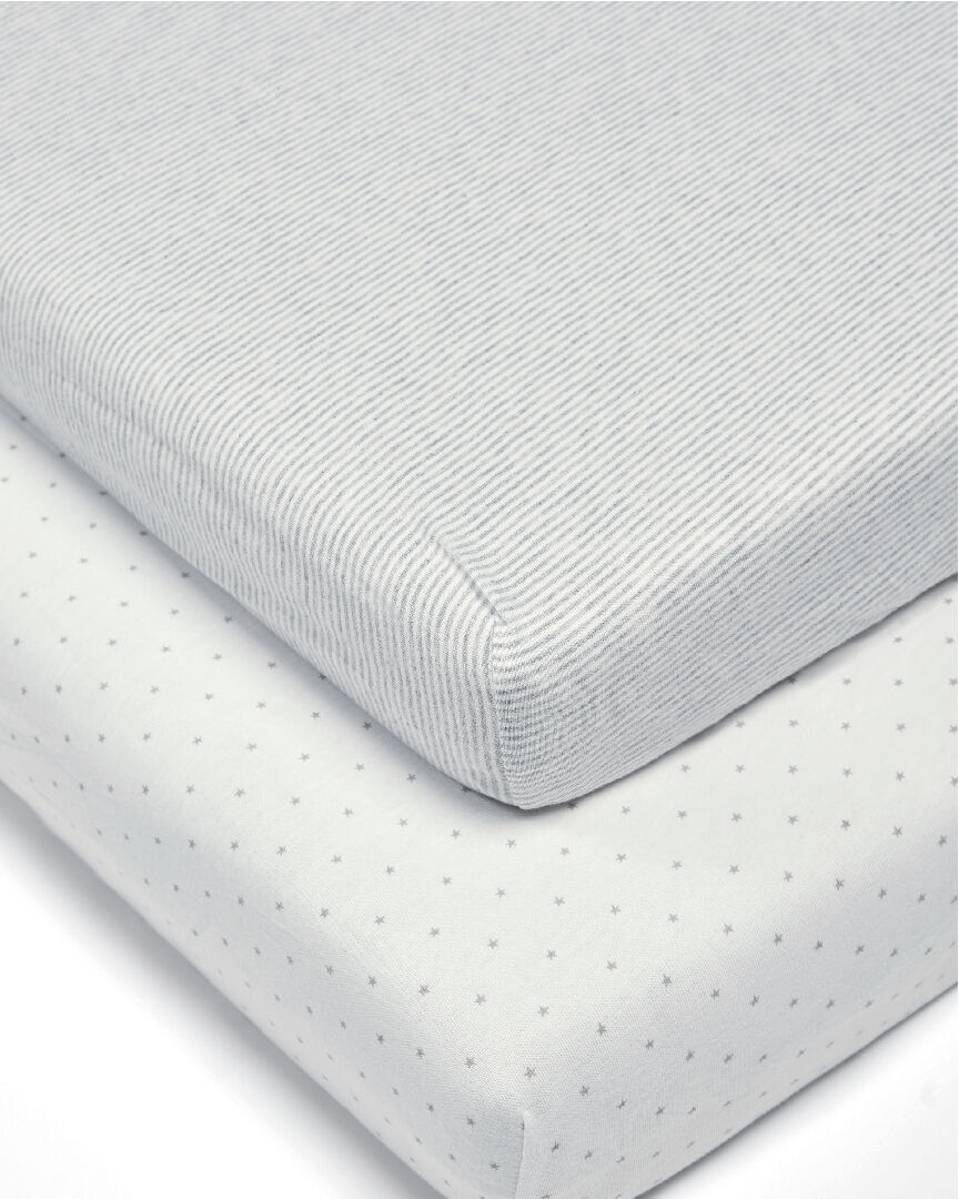 Welcome to the World 2 Pack Fitted Sheets - Stars & Stripes