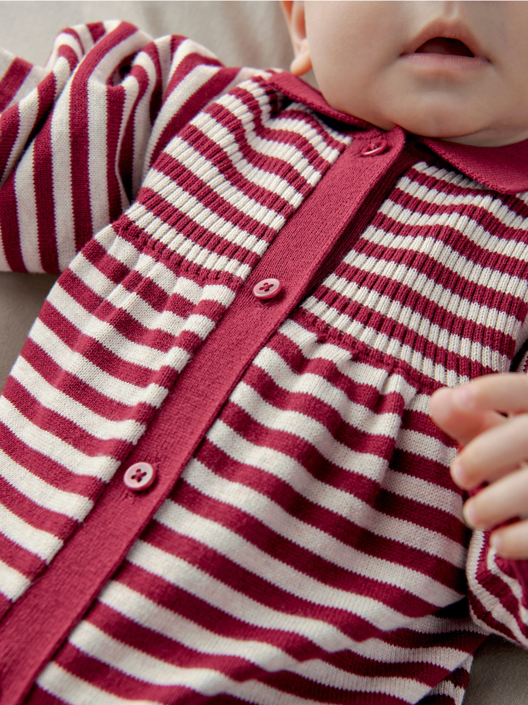 Striped Knit Romper image number 6